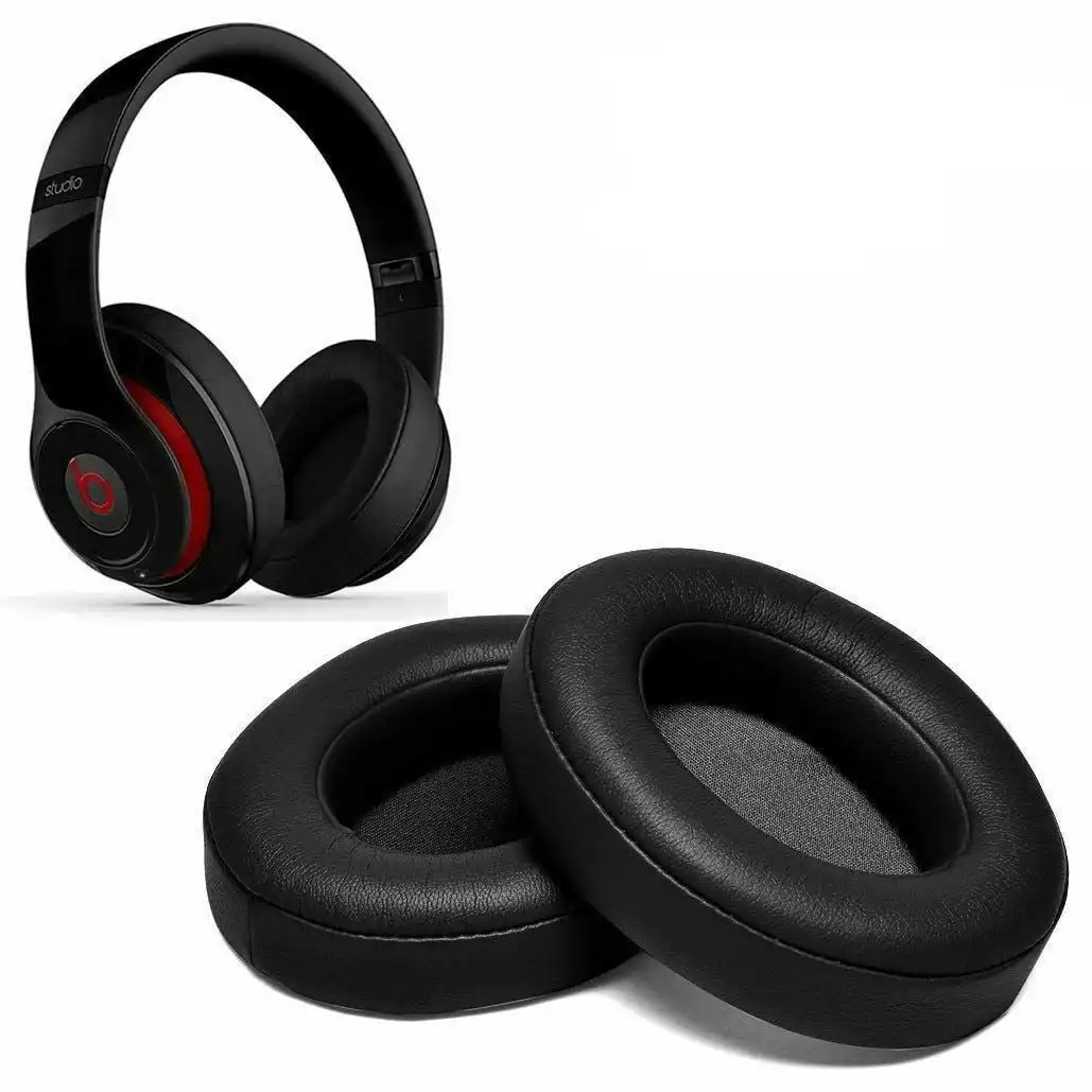 Soft Replacement Ear Pads for Beats by Dr. Dre Studio 2.0 3.0 Wired & Wireless | Black