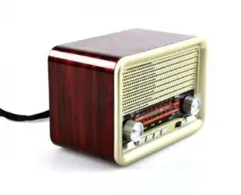 Portable Retro Radio AM FM SW Bluetooth Speaker TF Card Slot Rechargeable