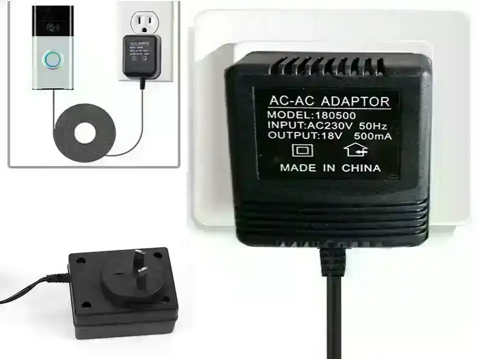 Power Supply Adapter Transformer Charger For Ring Video Doorbell 10M Long Cable