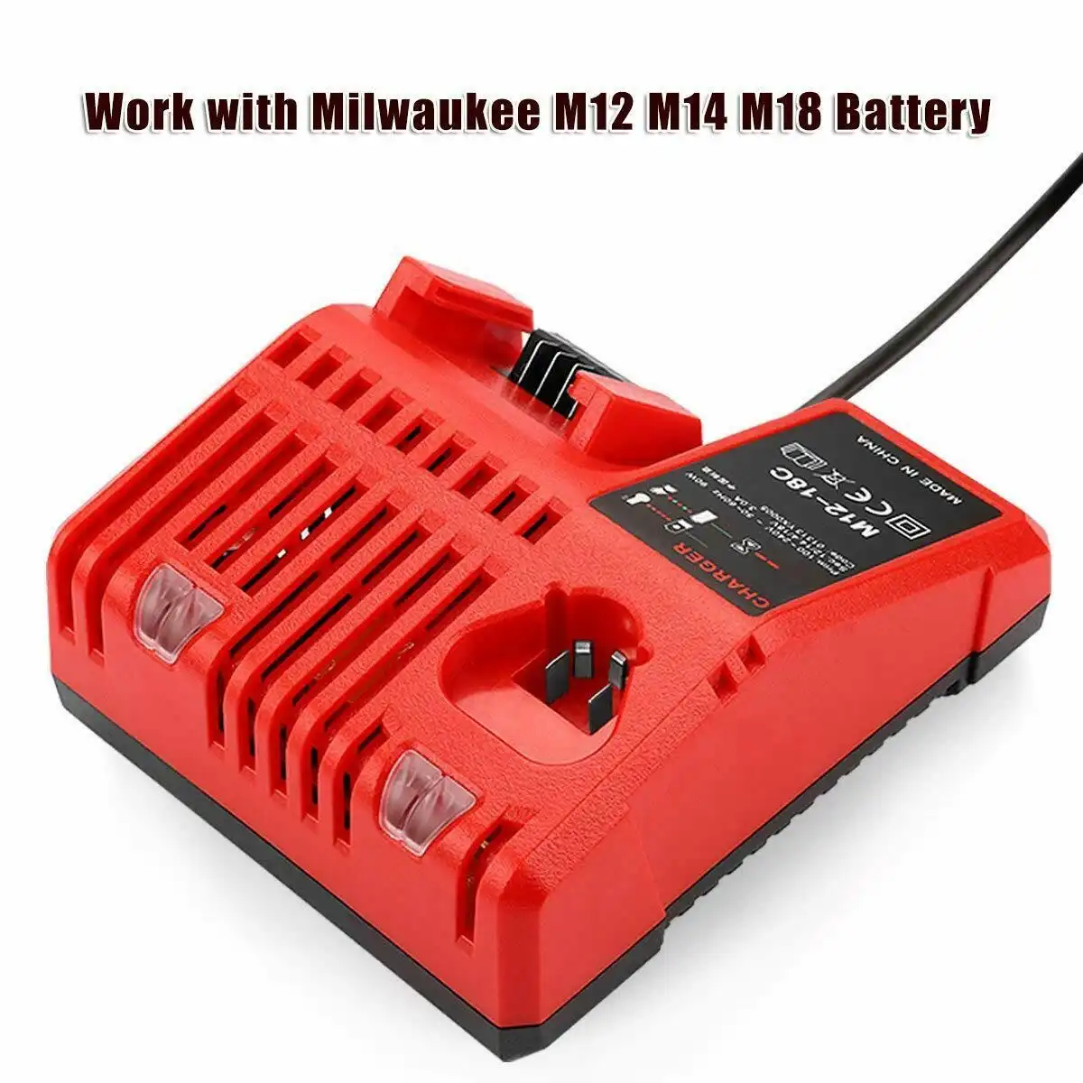 12V-18V Battery Charger for Milwaukee M12-18C Multi Voltage Rapid Dual M12 & M18