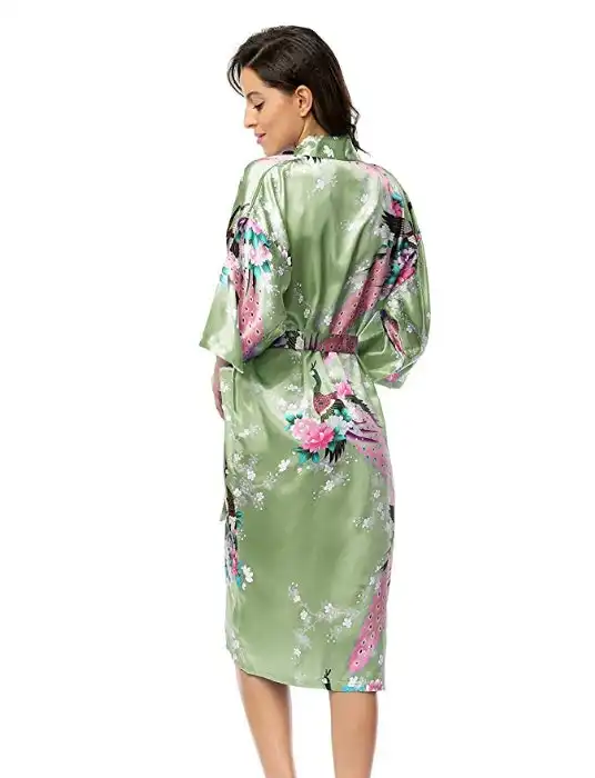 Women's Japanese Inspired Kimono - Green