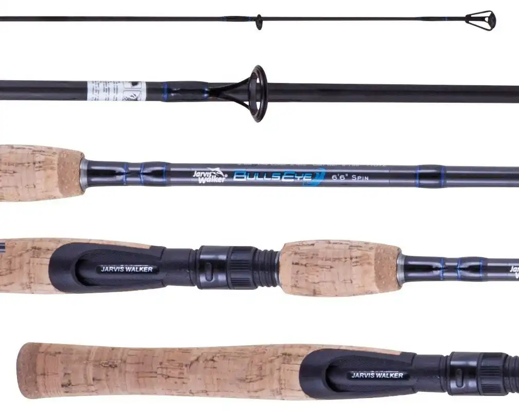 6'6 Jarvis Walker Bullseye 2-4kg Spinning Rod - 2 Pce Spin Rod with Cork  Grips, Hooked Online