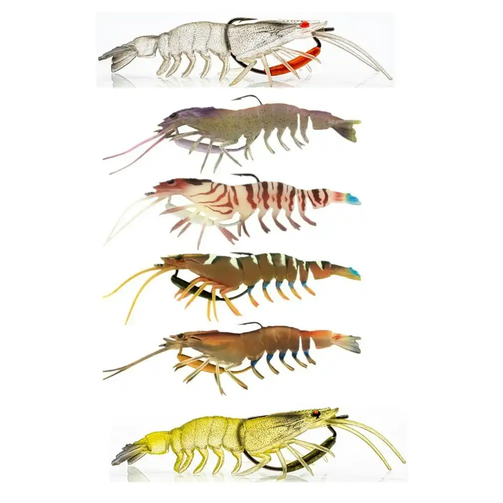 95mm Chasebait Flick Prawn Soft Plastic Fishing Lure with 4gm Lead Weight