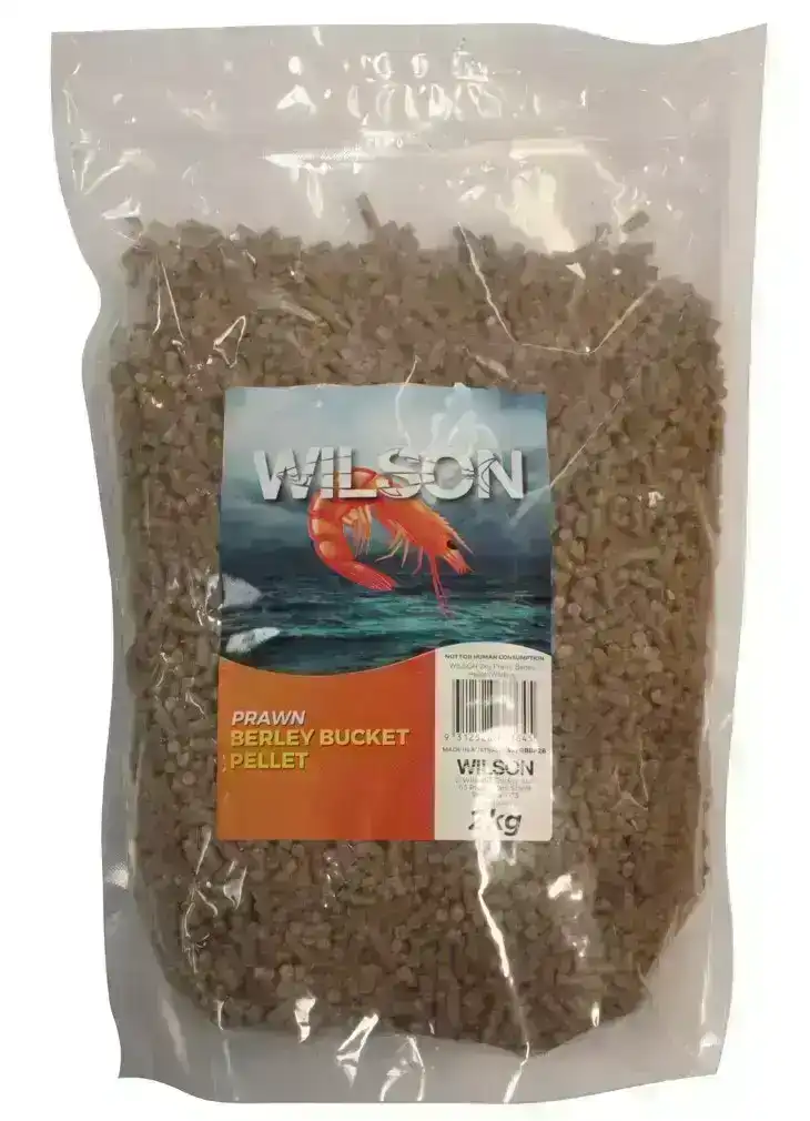 2kg Pack of Wilson Prawn Berley Pellets - Whiting Attractant
