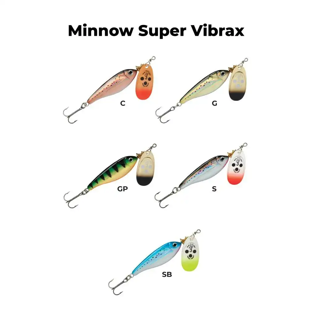 Size 1 Blue Fox Minnow Super Vibrax Long Casting Spinner Lure, Hooked  Online