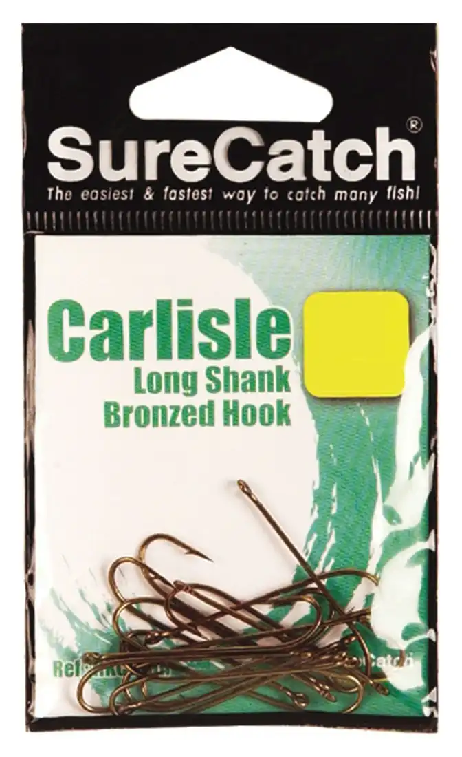 1 Packet of Surecatch Longshank Bronze Carlisle Fishing Hooks