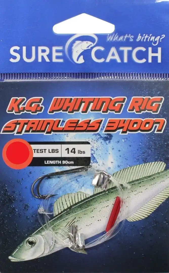 Surecatch King George Whiting Rig with Stainless Steel 34007 Hooks