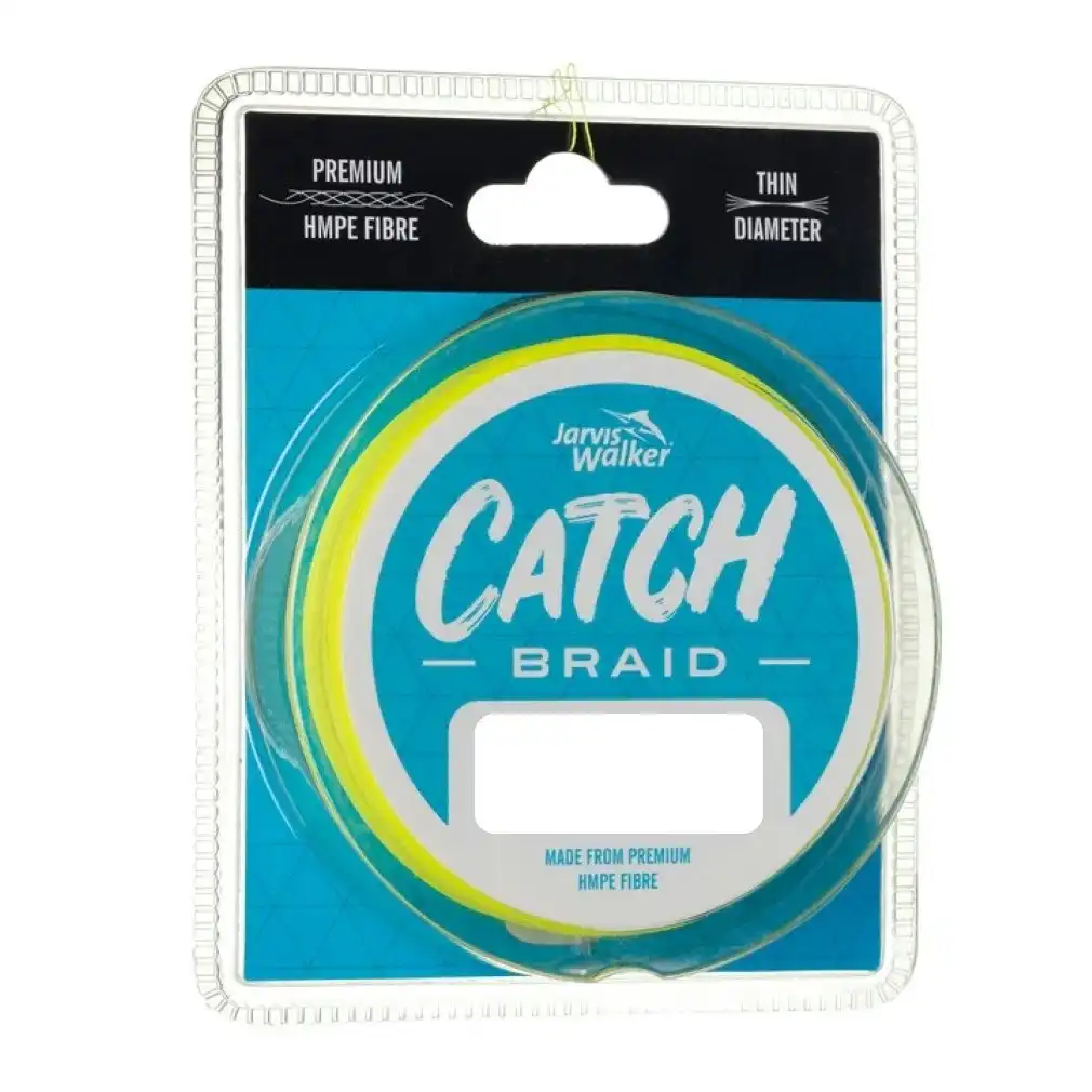 300yd Spool of Yellow Jarvis Walker Catch Braided Fishing Line
