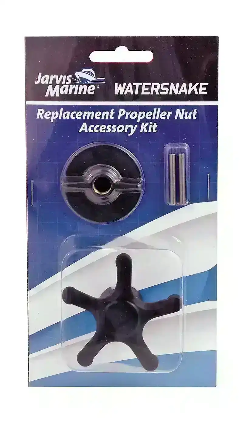 Watersnake Replacement Propeller Nut Accessory Kit - Prop Nut, Pin & Prop Nut Key Kit