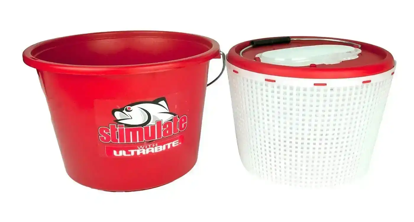Stimulate 2 in 1 Extra Large 15L Burley Bucket - Live Bait Bucket
