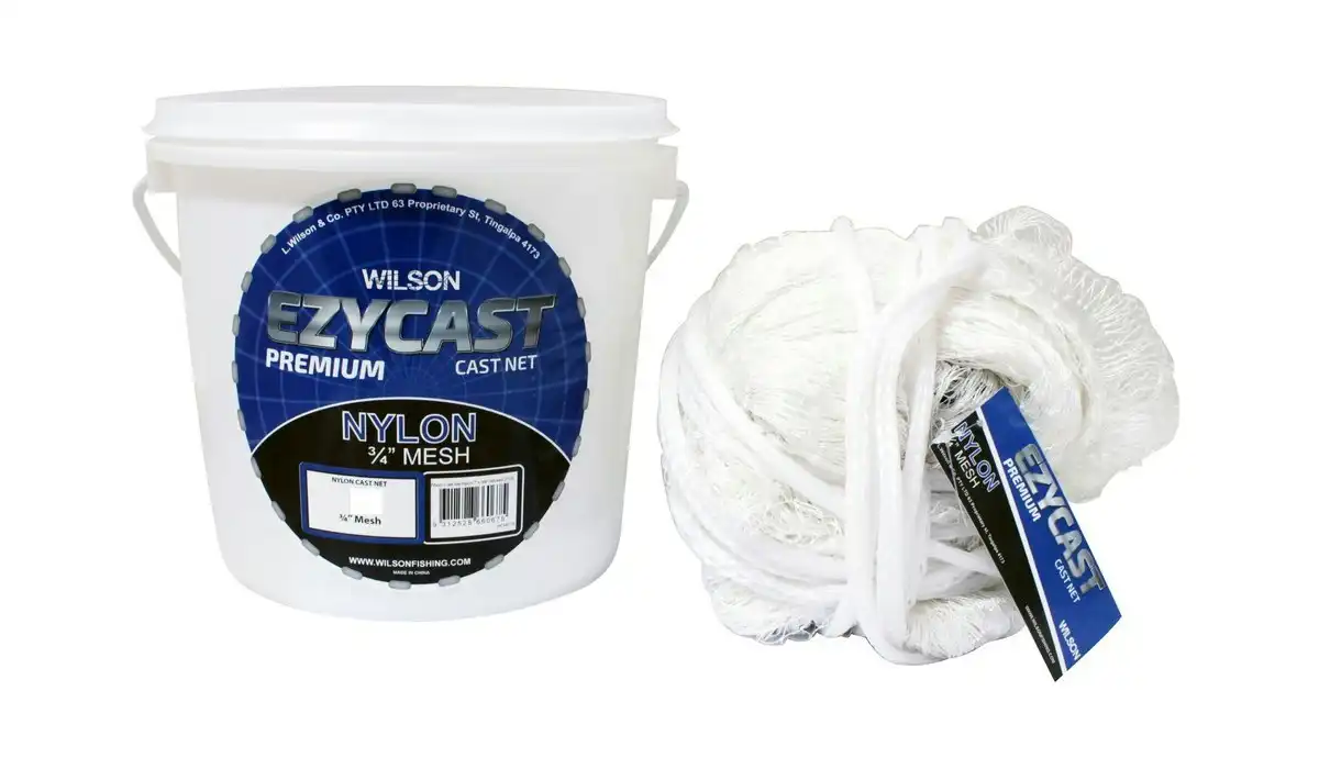 Wilson EZYCAST Nylon Cast Net with 3/4 Inch Mesh Size and Bottom Pocket