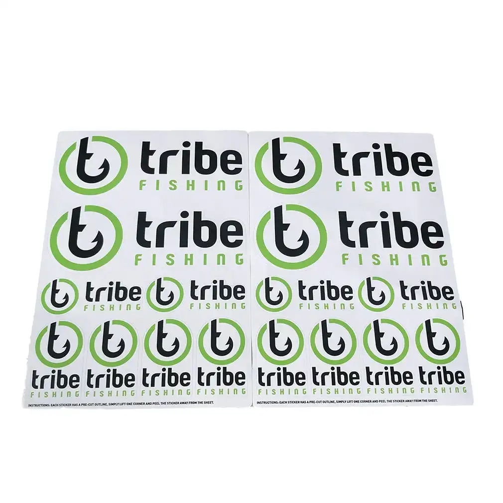 Tribe Fishing Team Tribe Fishing Sticker Pack - 14 Assorted Fishing Stickers