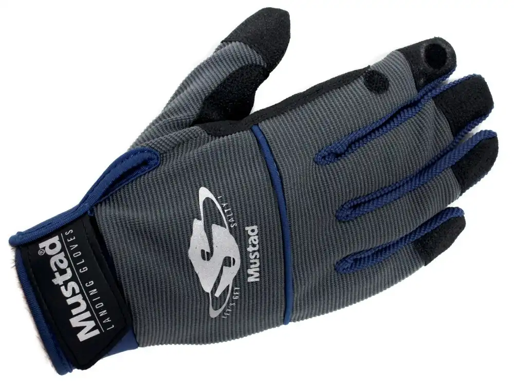 1 Pair of Mustad Heavy Duty Fish Landing Gloves - Mustad Fishing Gloves