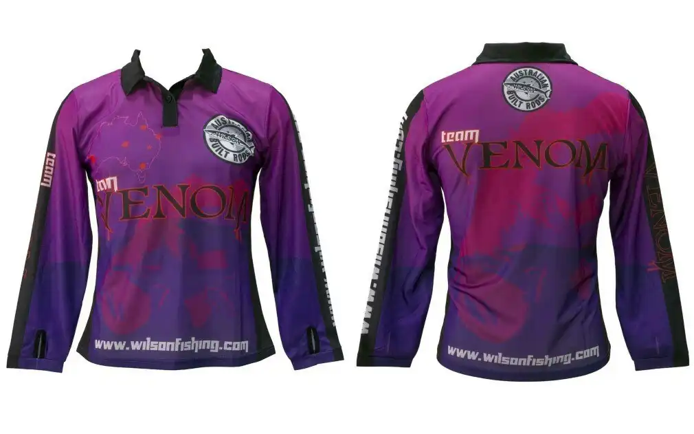 Team Venom Ladies Barra Tournament Long Sleeve Fishing Shirt with