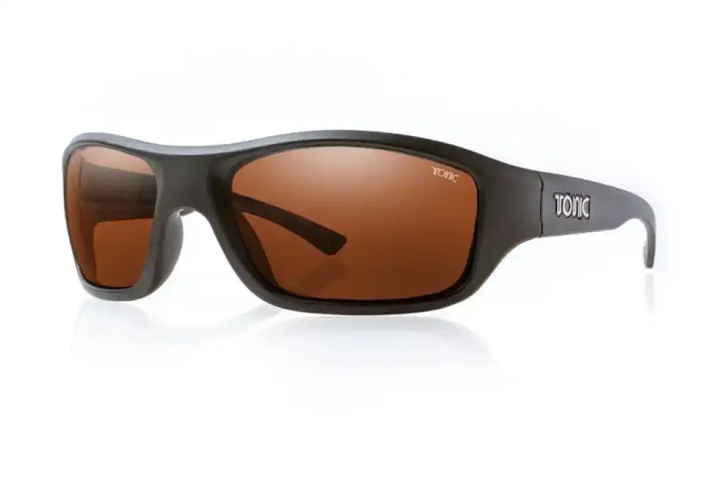 Tonic Evo Polarised Sunglasses with Glass Copper Photochromic Lens & Black Frame