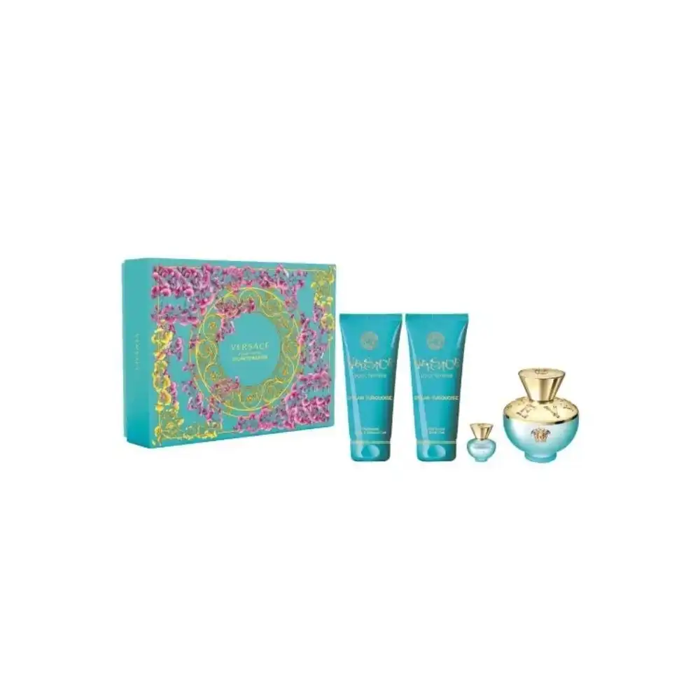 Versace Dylan Blue Turquoise 4 Piece Fragrance Gift Set