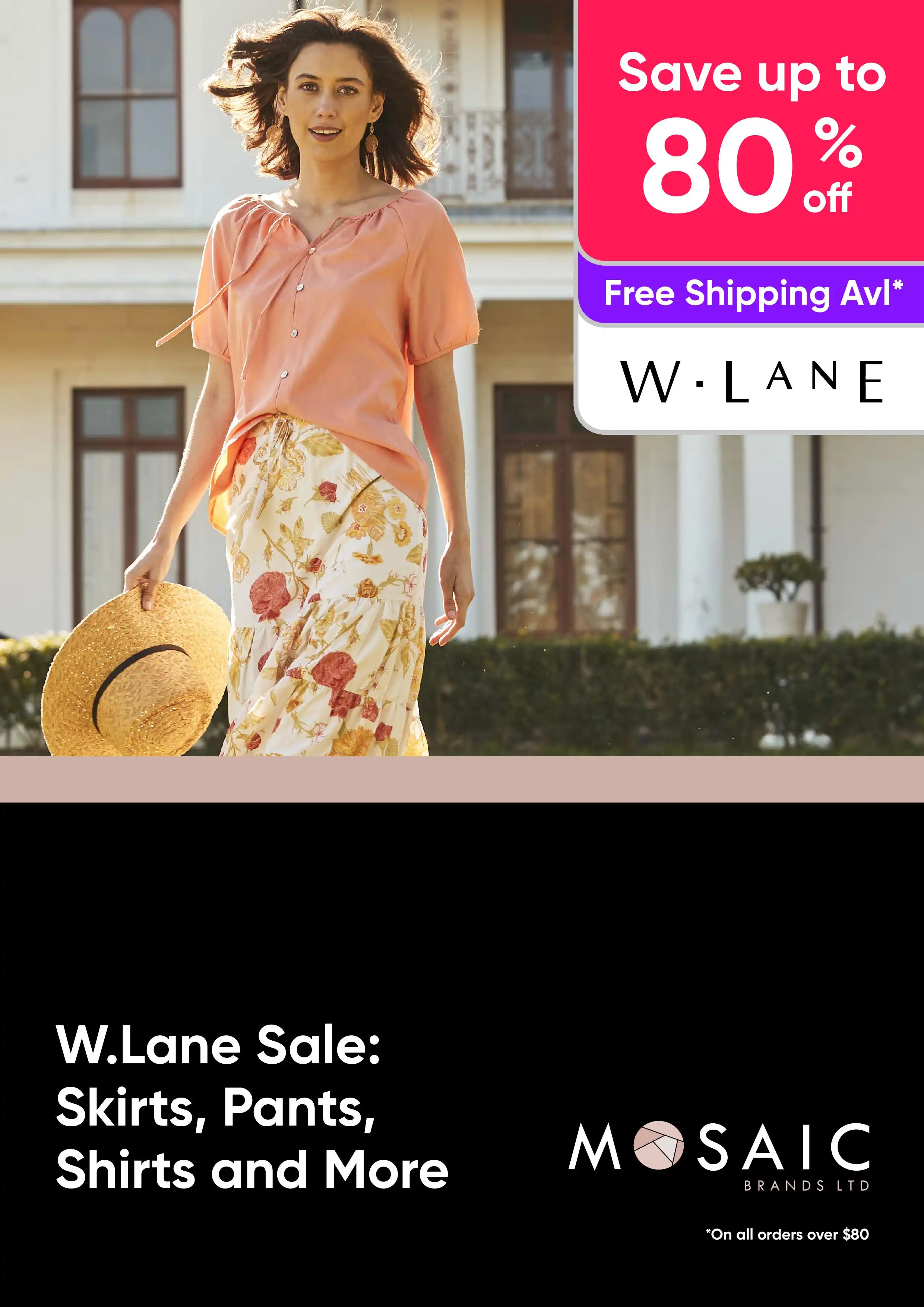 W.Lane Sale - Skirts, Pants, Shirts and More - up to 80% off