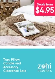 Tray, Pillow, Candle and Accessory Clearance Sale – deals from $4.95