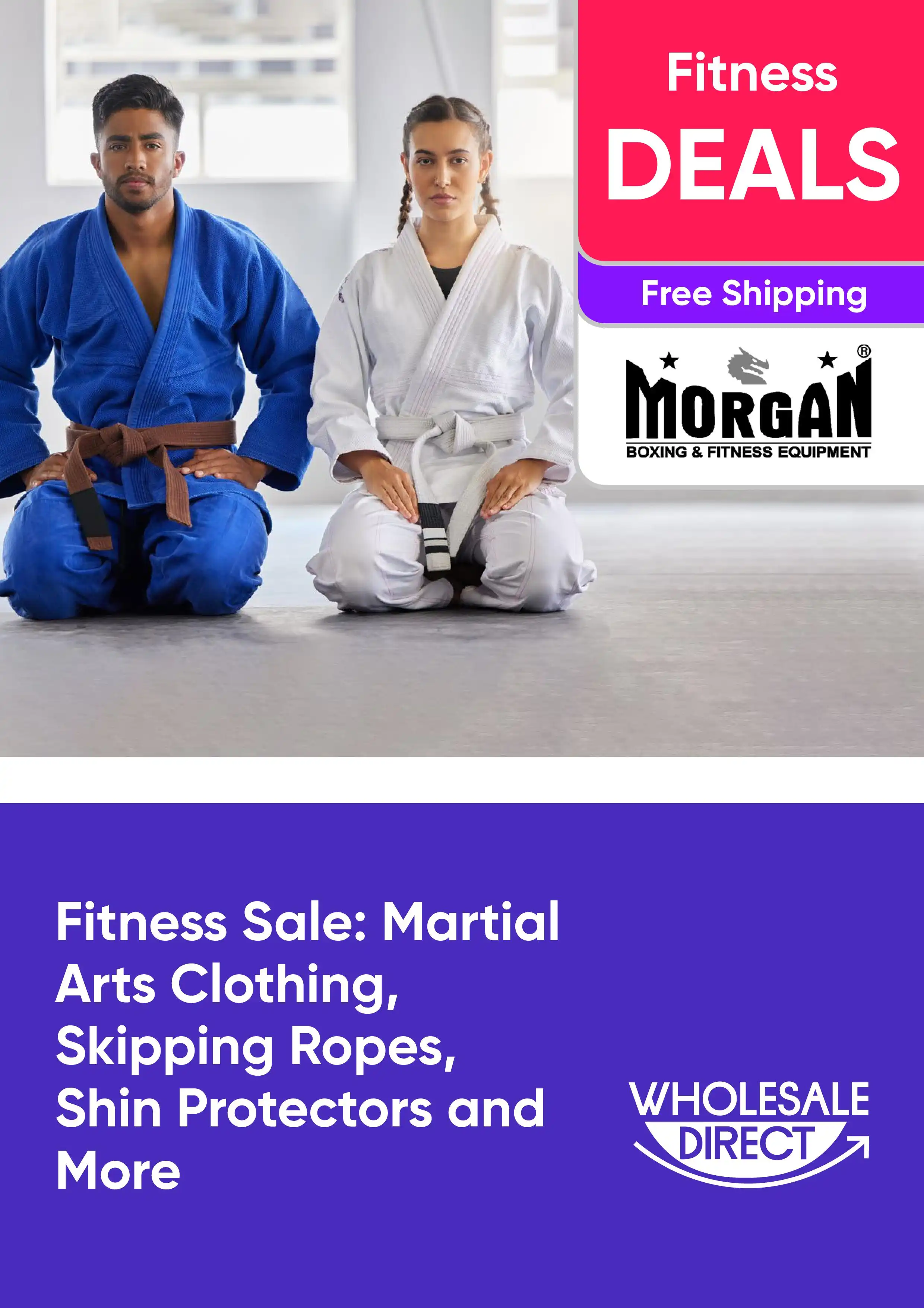 Fitness Sale - Martial Arts Clothing, Skipping Ropes, Shin Protectors and More - Morgan
