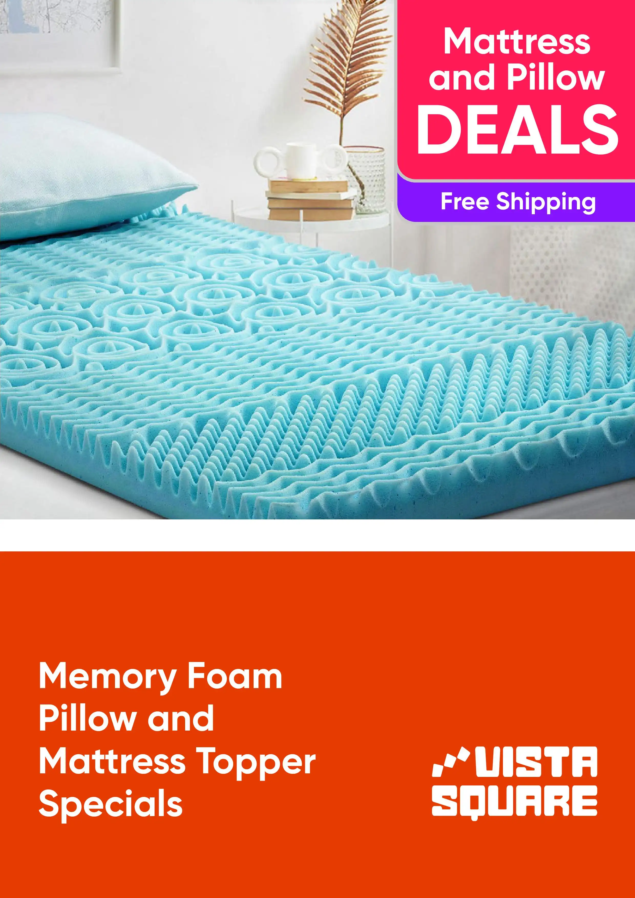 Memory Foam Pillow and Mattress Topper Specials - Free Shipping