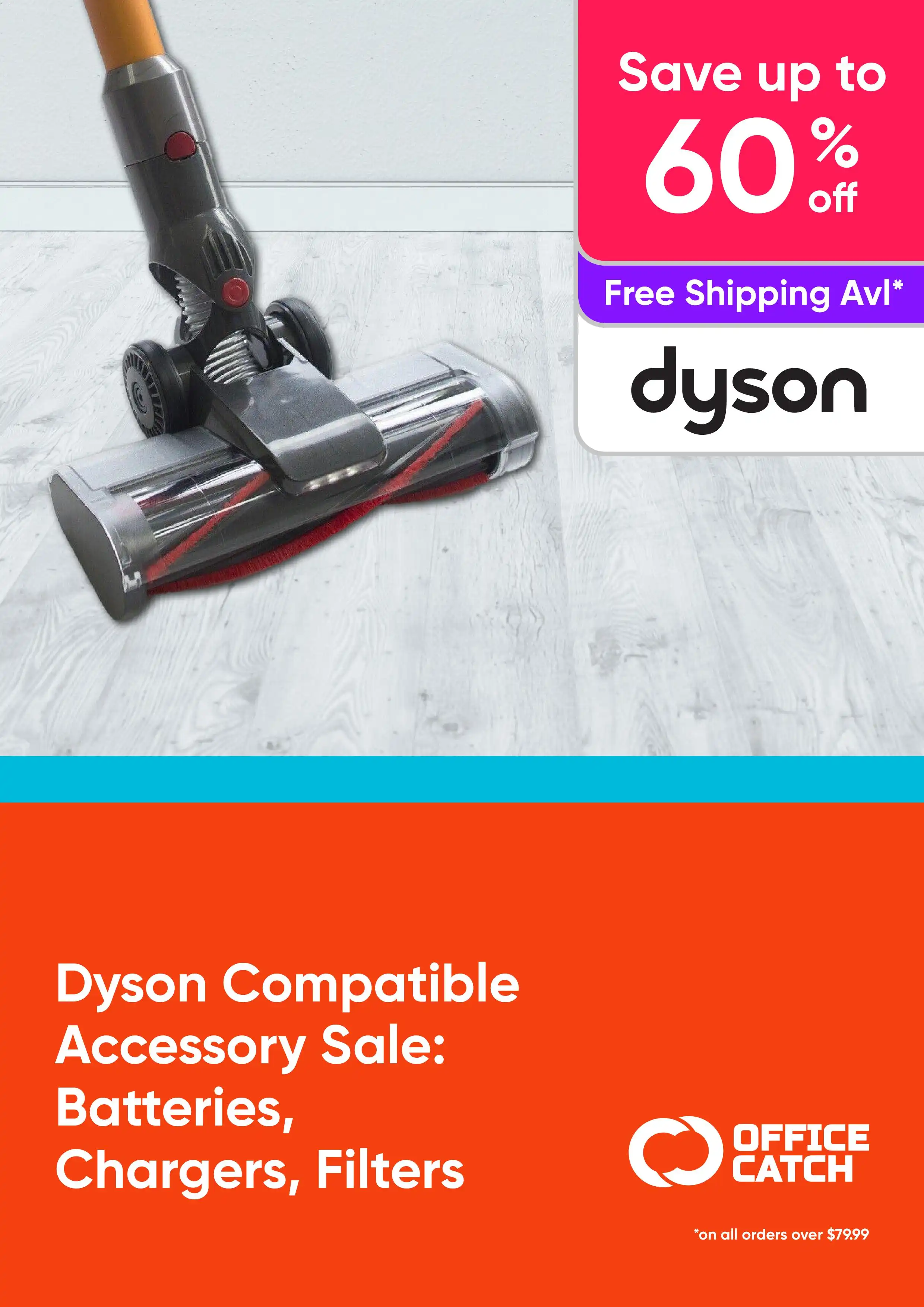 Dyson Compatible Accessory Sale: Batteries, Chargers, Filters