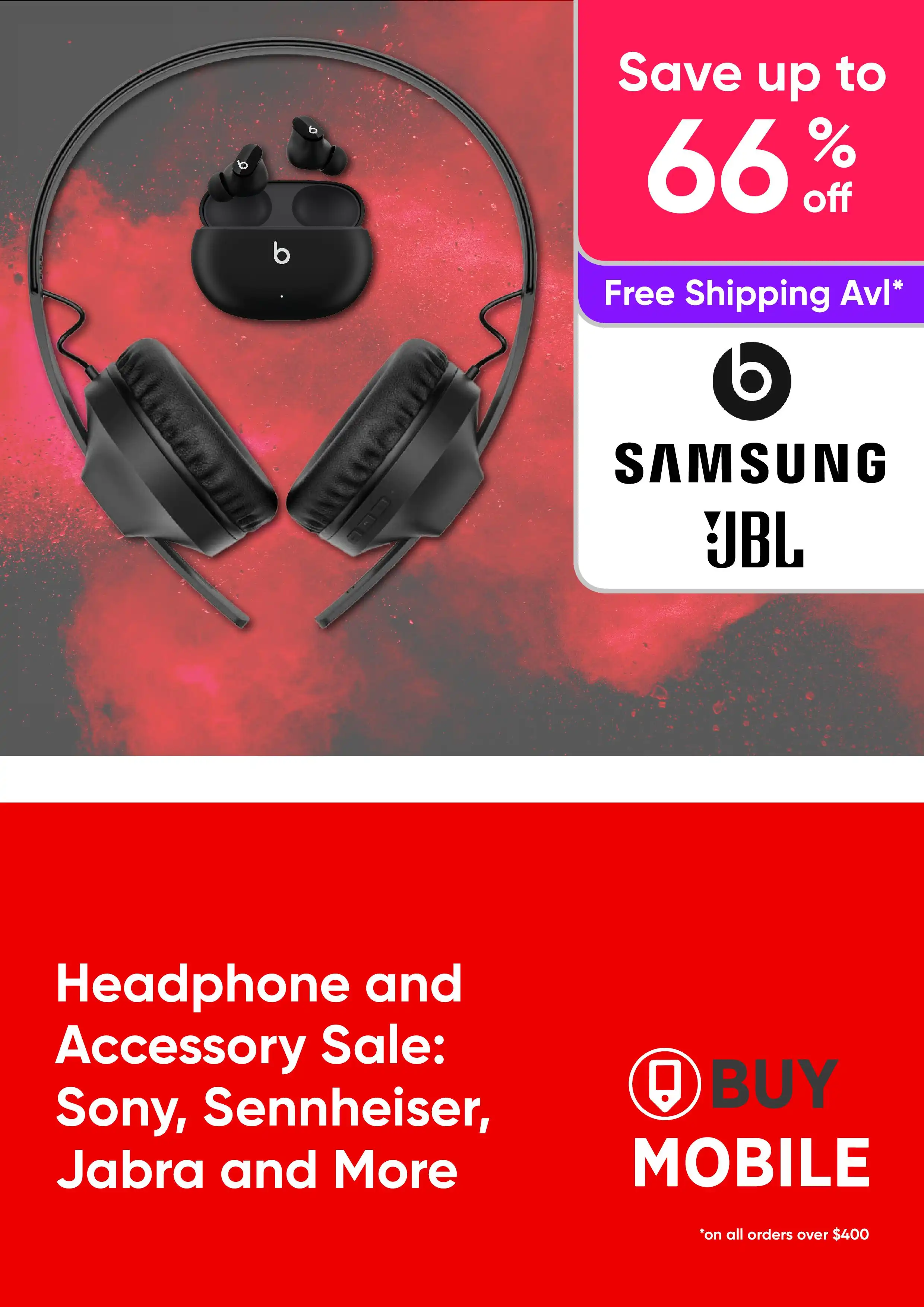 Headphone and Accessory Sale: Sony, Sennheiser, Jabra and More – up to 66% off
