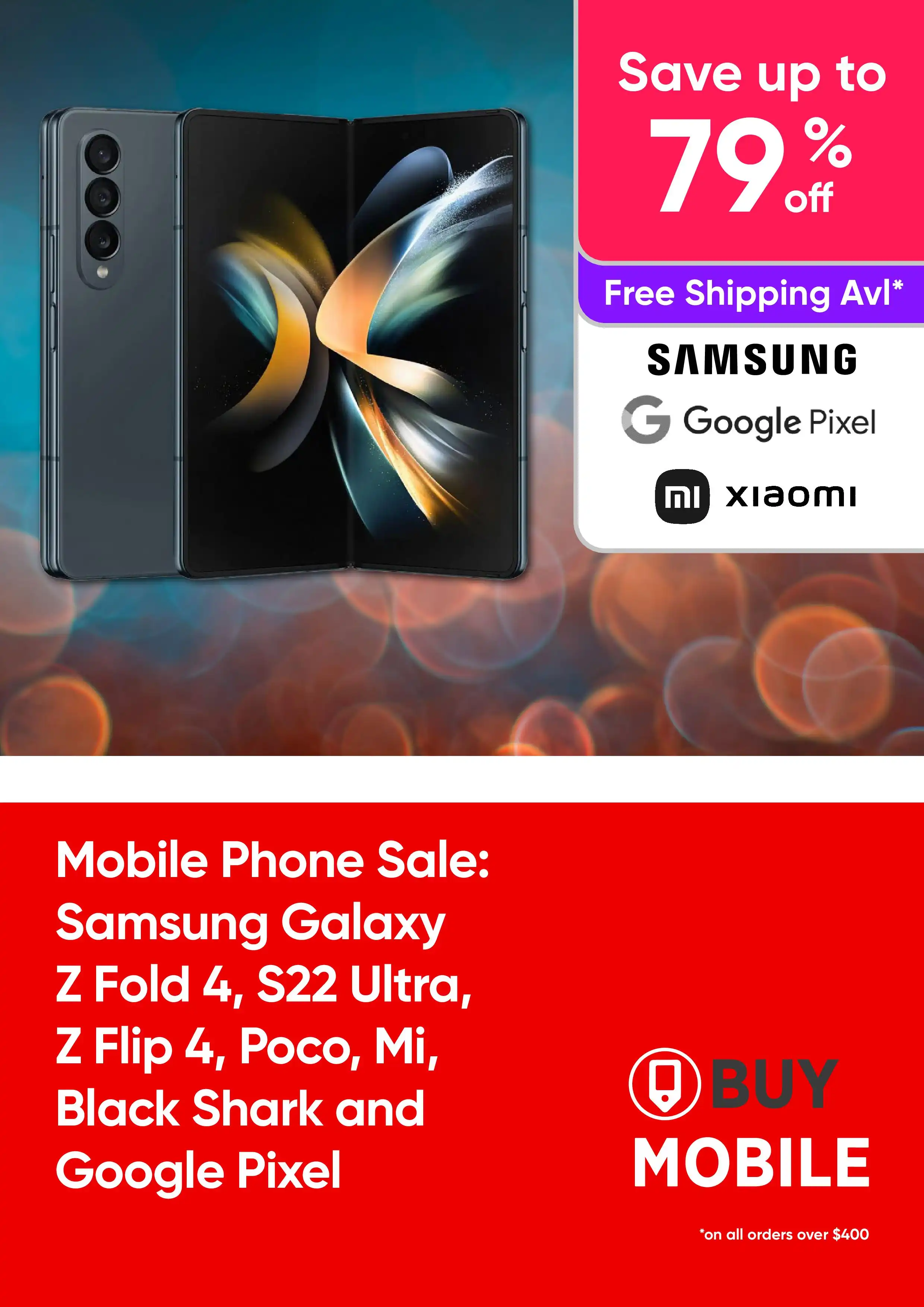 Mobile Phone Sale: Samsung Galaxy Z Fold 4, S22 Ultra, Z Flip 4, Poco, Mi, Black Shark and Google Pixel – up to 79% off