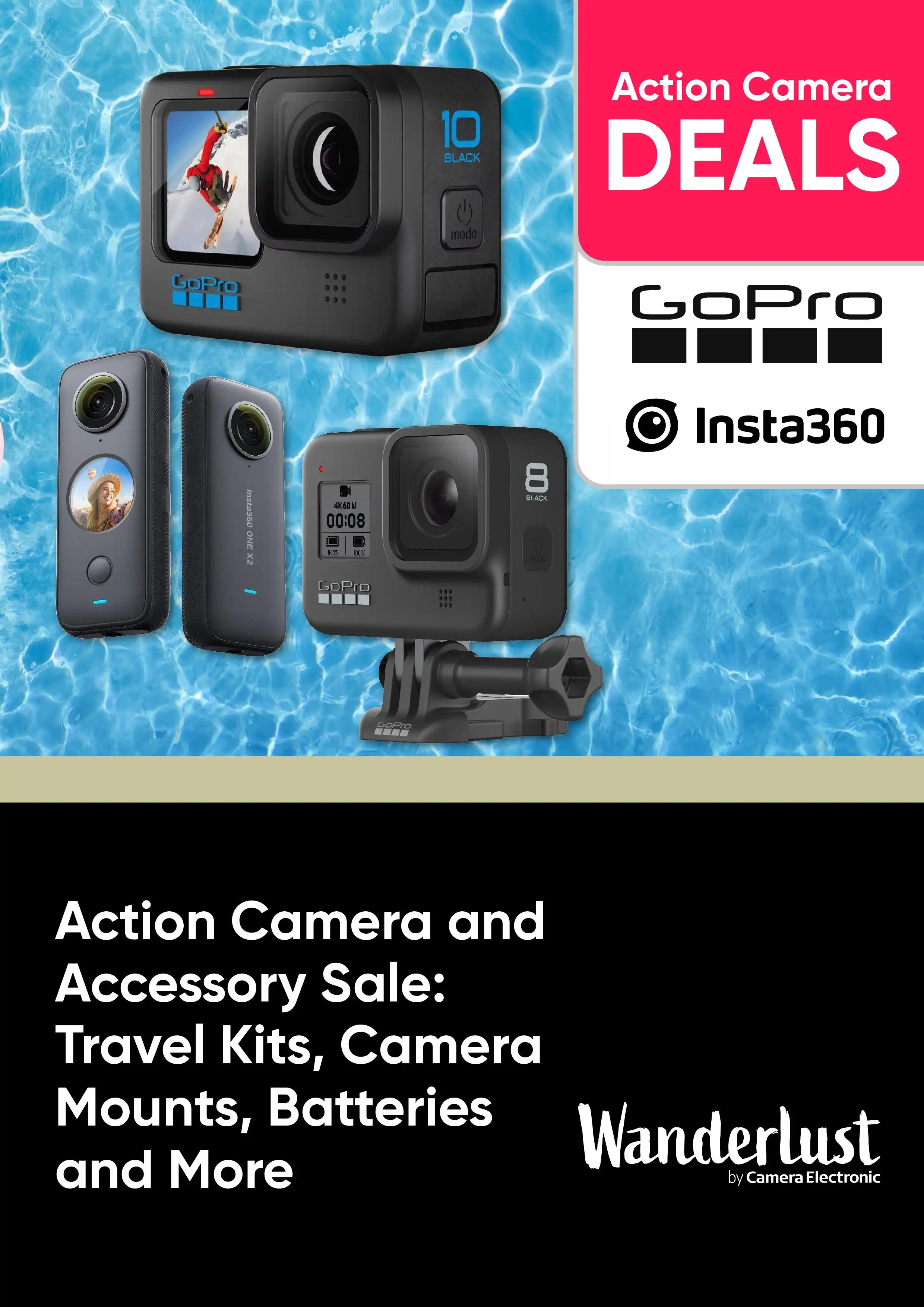 Camera and Accessory Sale - Kits, Camera Mounts, Batteries and More GoPro, Insta360 | Lasoo