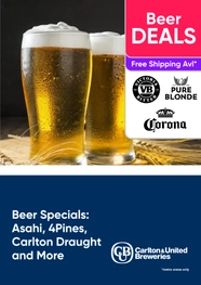 Beer Sale: 4Pines, Asahi, Carlton, VB and More