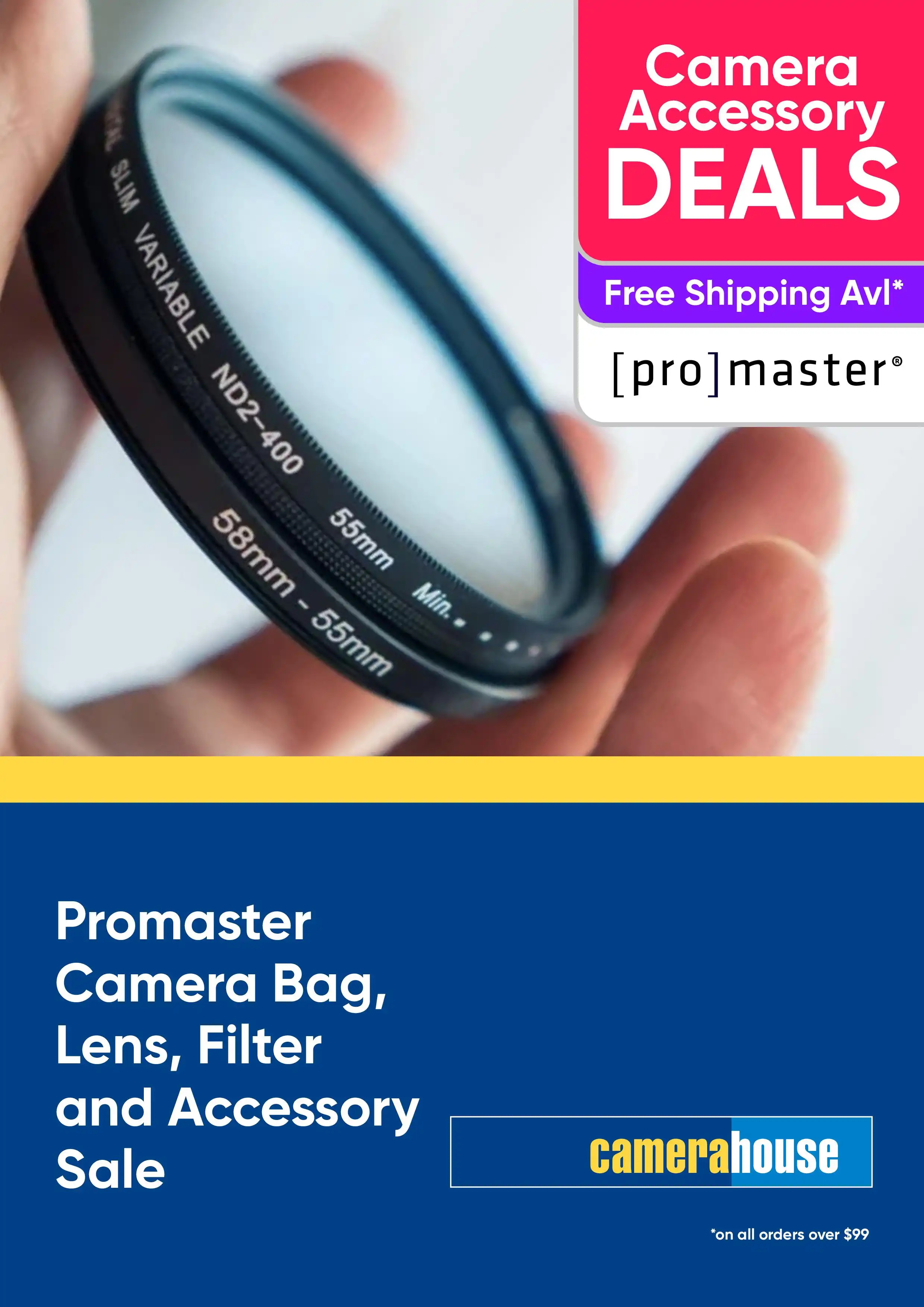 Promaster Camera Bag, Lens, Filter and Accessory Sale