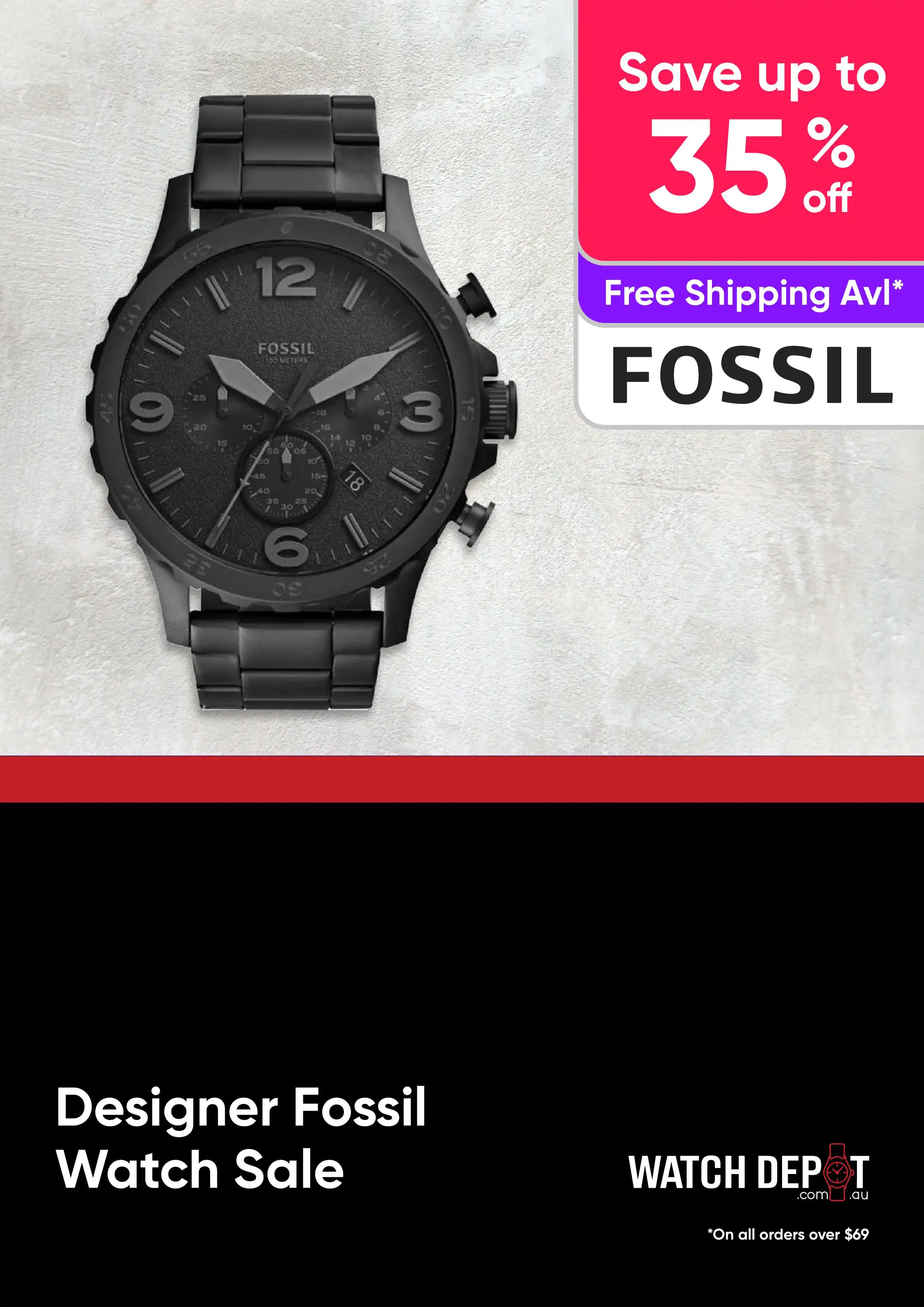 Men's and Women's - Fossil Designer Watch Sale - Up to 35% off