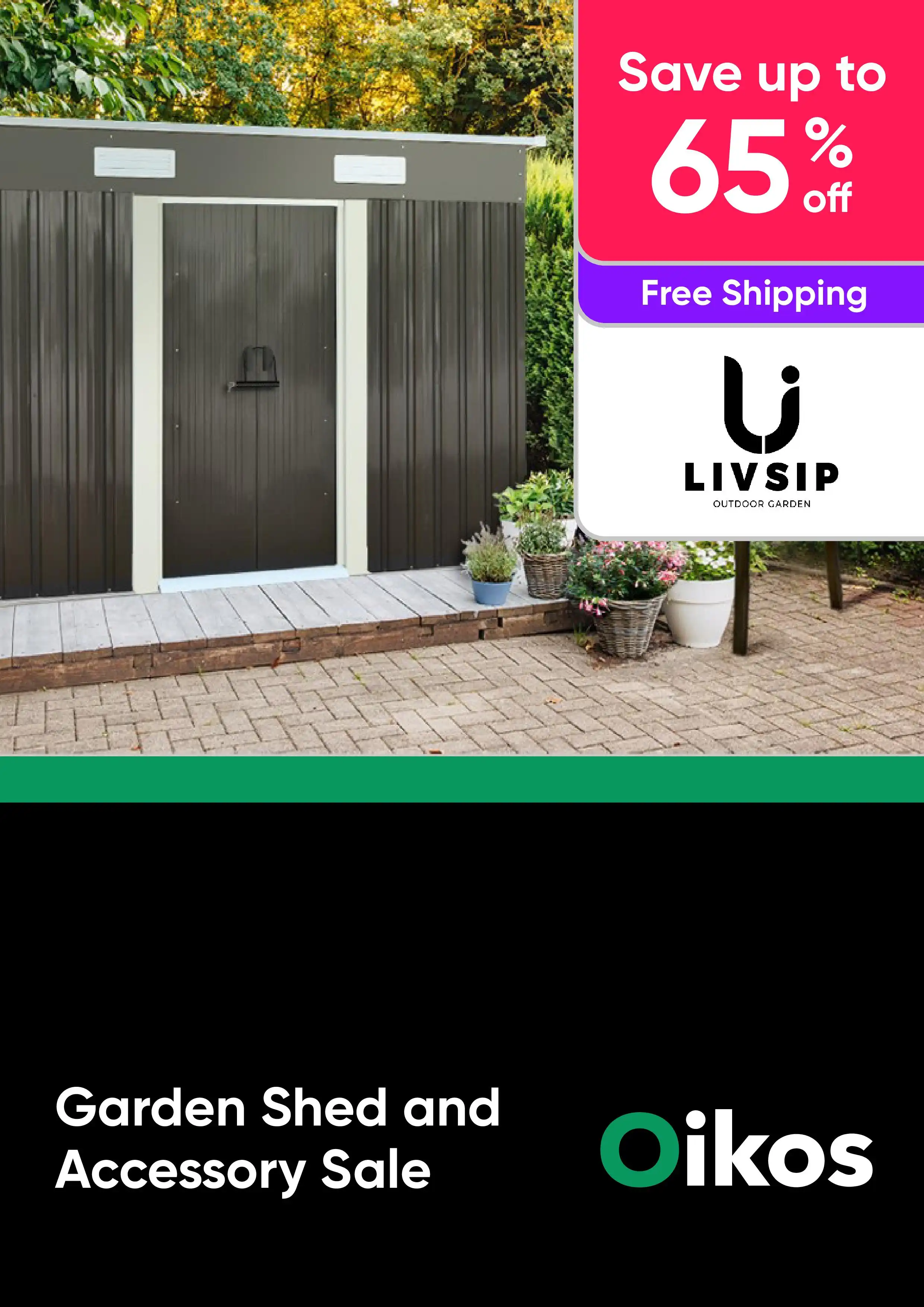 Garden Shed and Accessory Sale - Garden Sheds, Garden Benches - Livsip