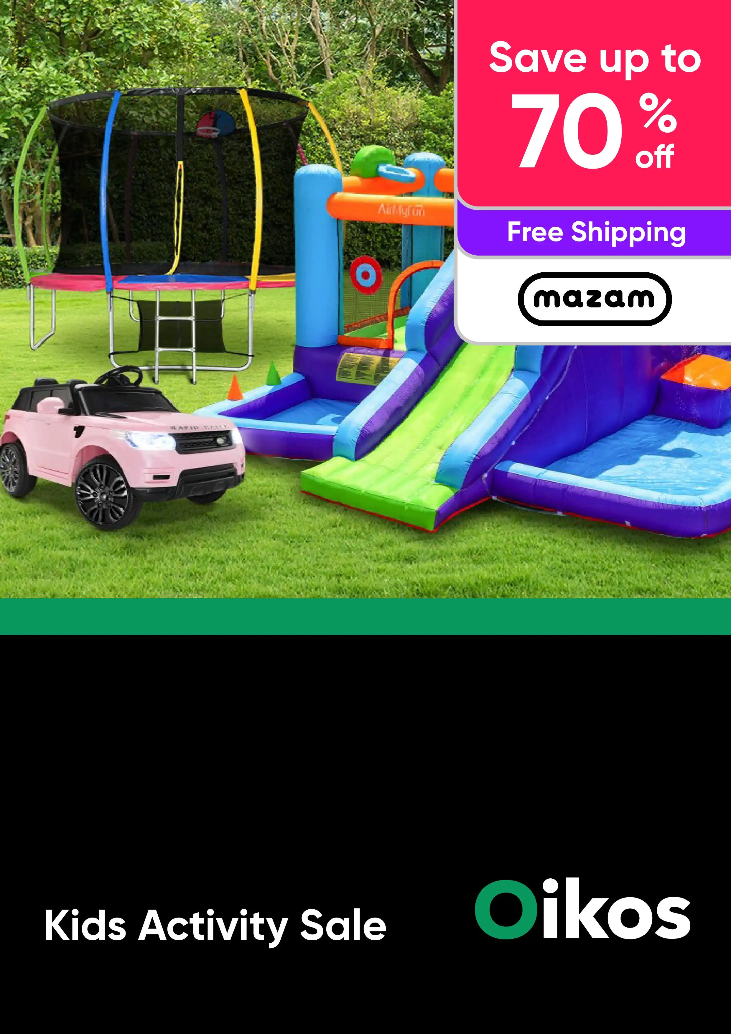 Kids Activity Sale - Trampolines, Ride Ons, Musical Instruments and More - Mazam - Up to 70% Off