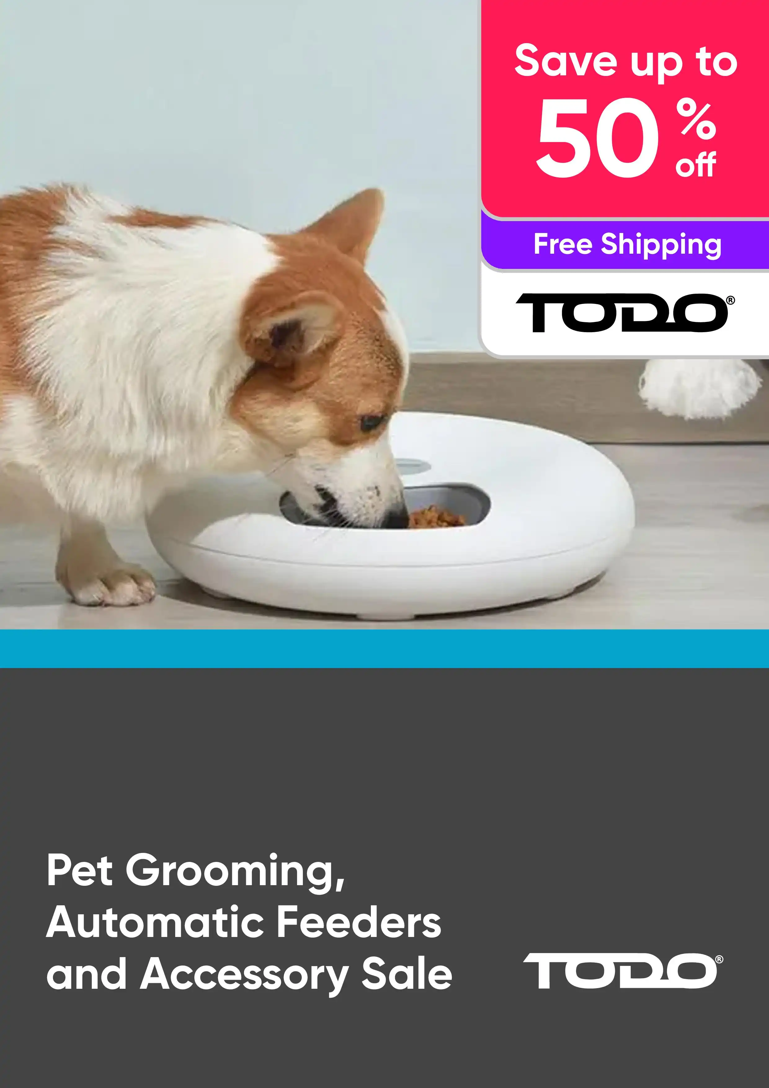 Pet Grooming, Automatic Feeders and Accessory Sale - Clippers, Automatic Pet feeders and More - Up to 50% Off
