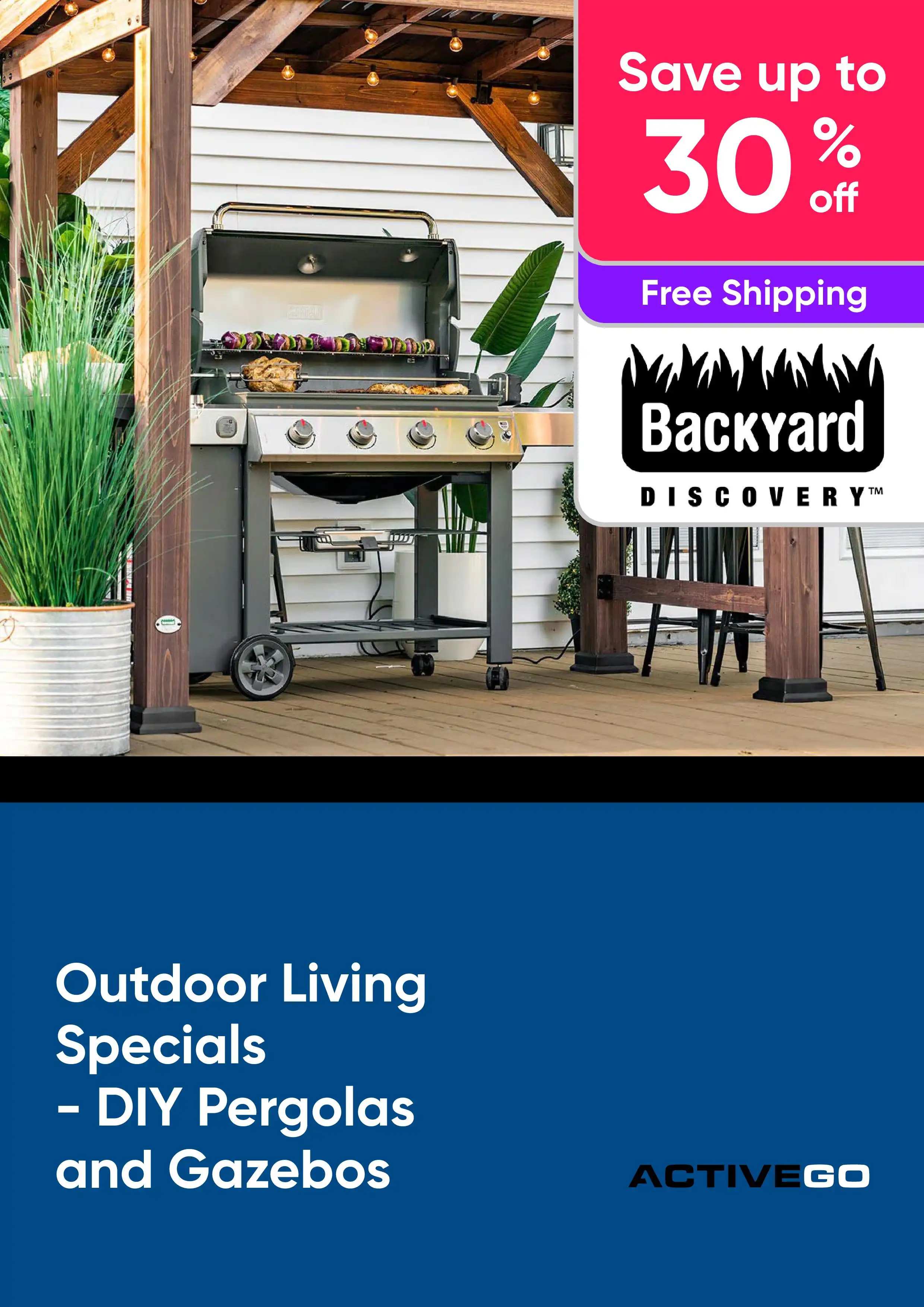 Outdoor Living Specials - DIY Pergolas and Gazebos - Save up to 30% off