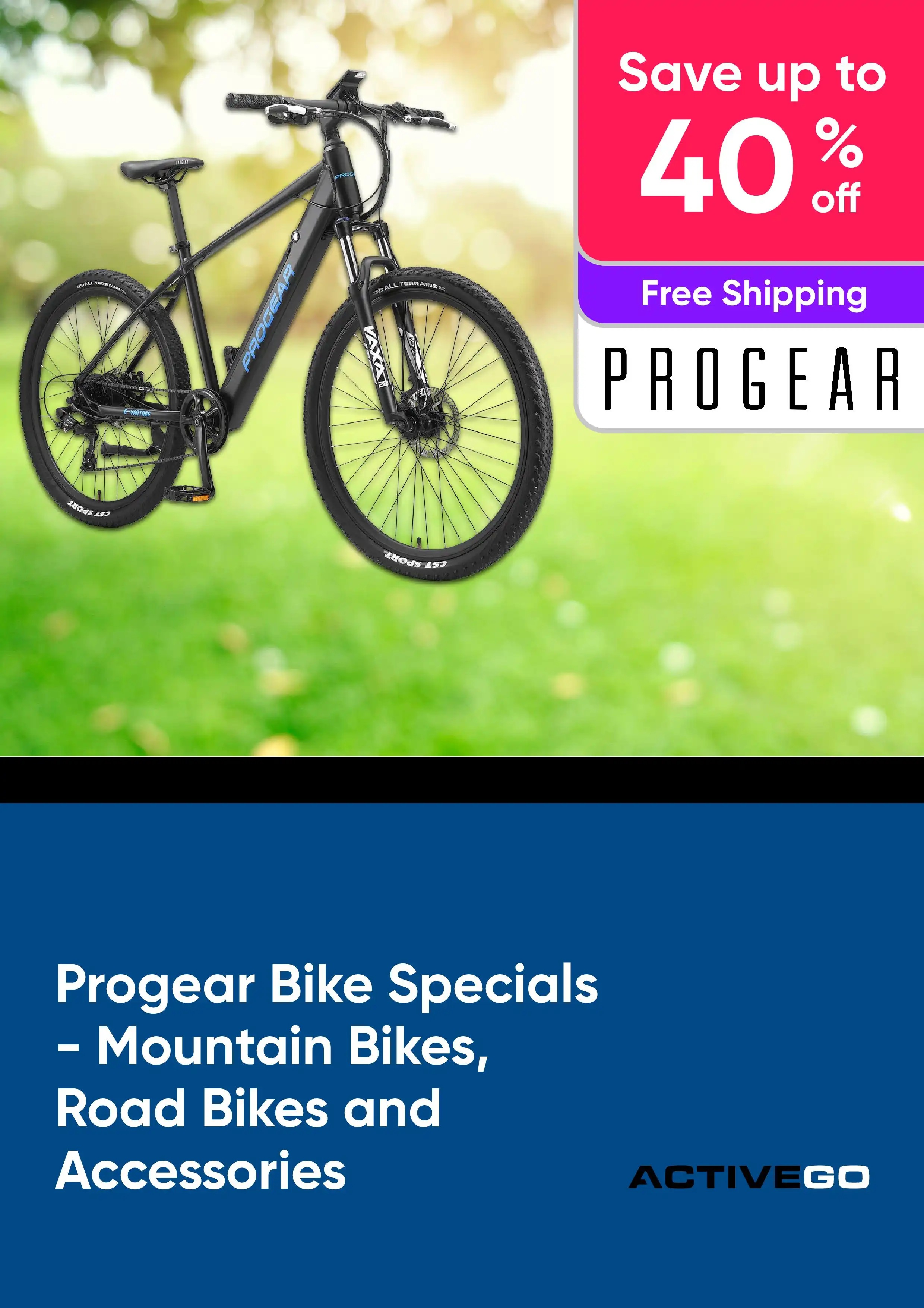 Progear Bike Specials - Mountain Bikes, Road Bikes and Accessories - Save up to 40% off