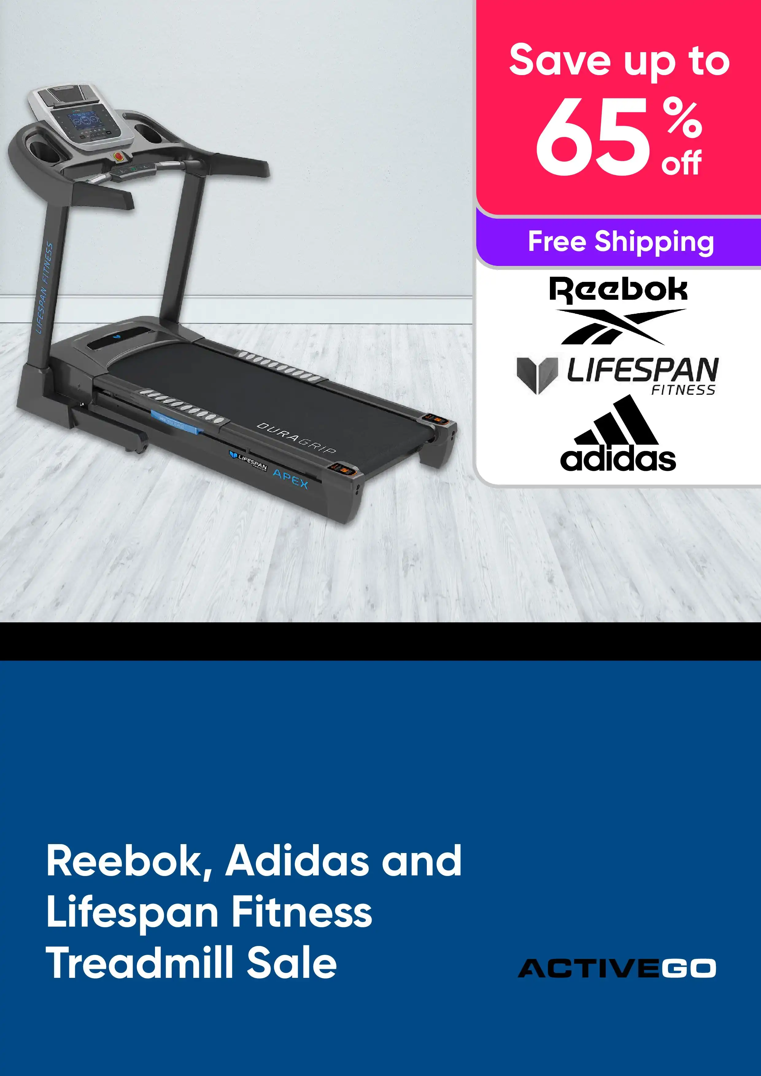 Reebok, Adidas and Lifespan Fitness Treadmill Sale - Save up to 65% off