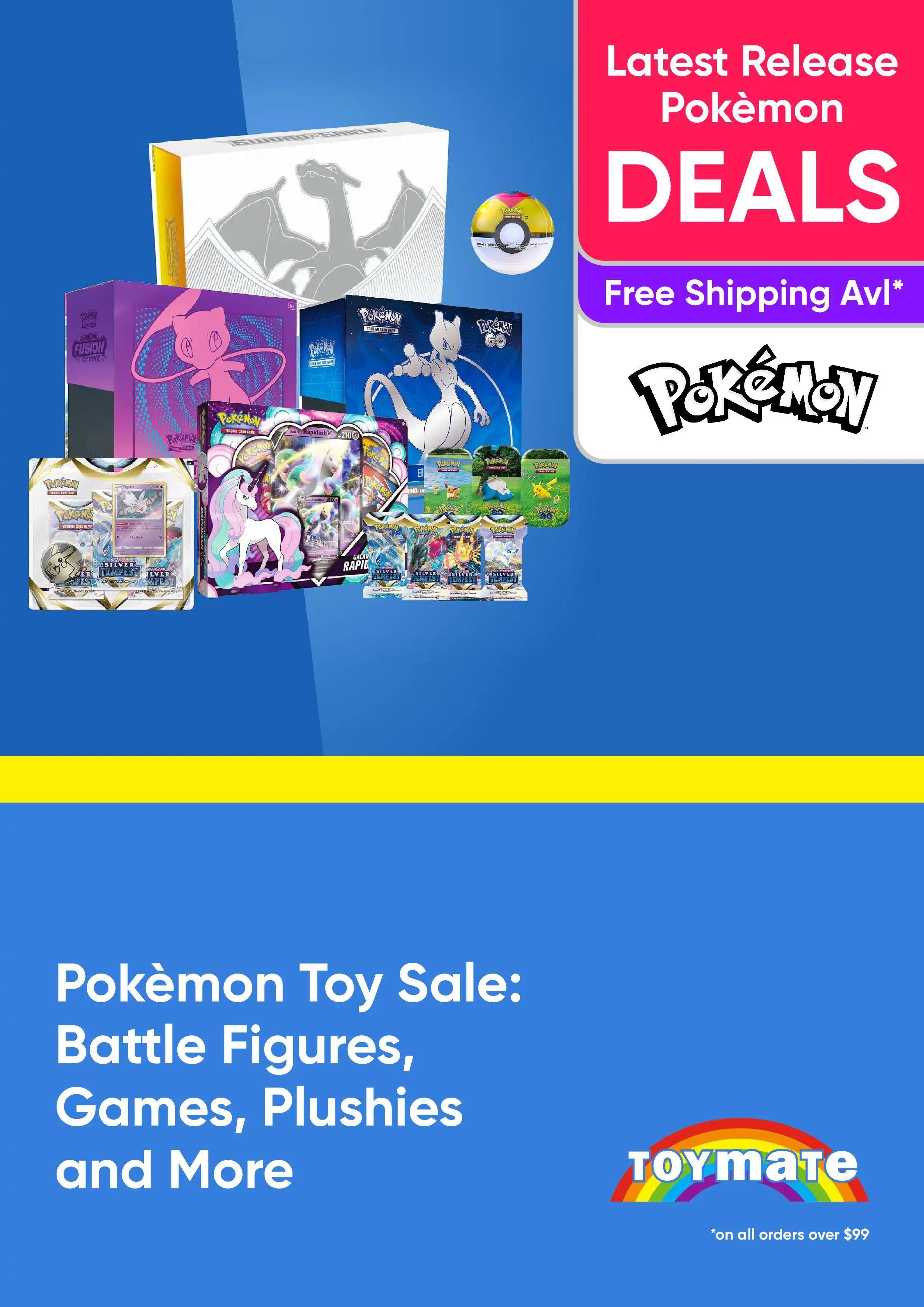 Pokèmon Toy Sale: Battle Figures, Games, Plushies and More - Pokemon