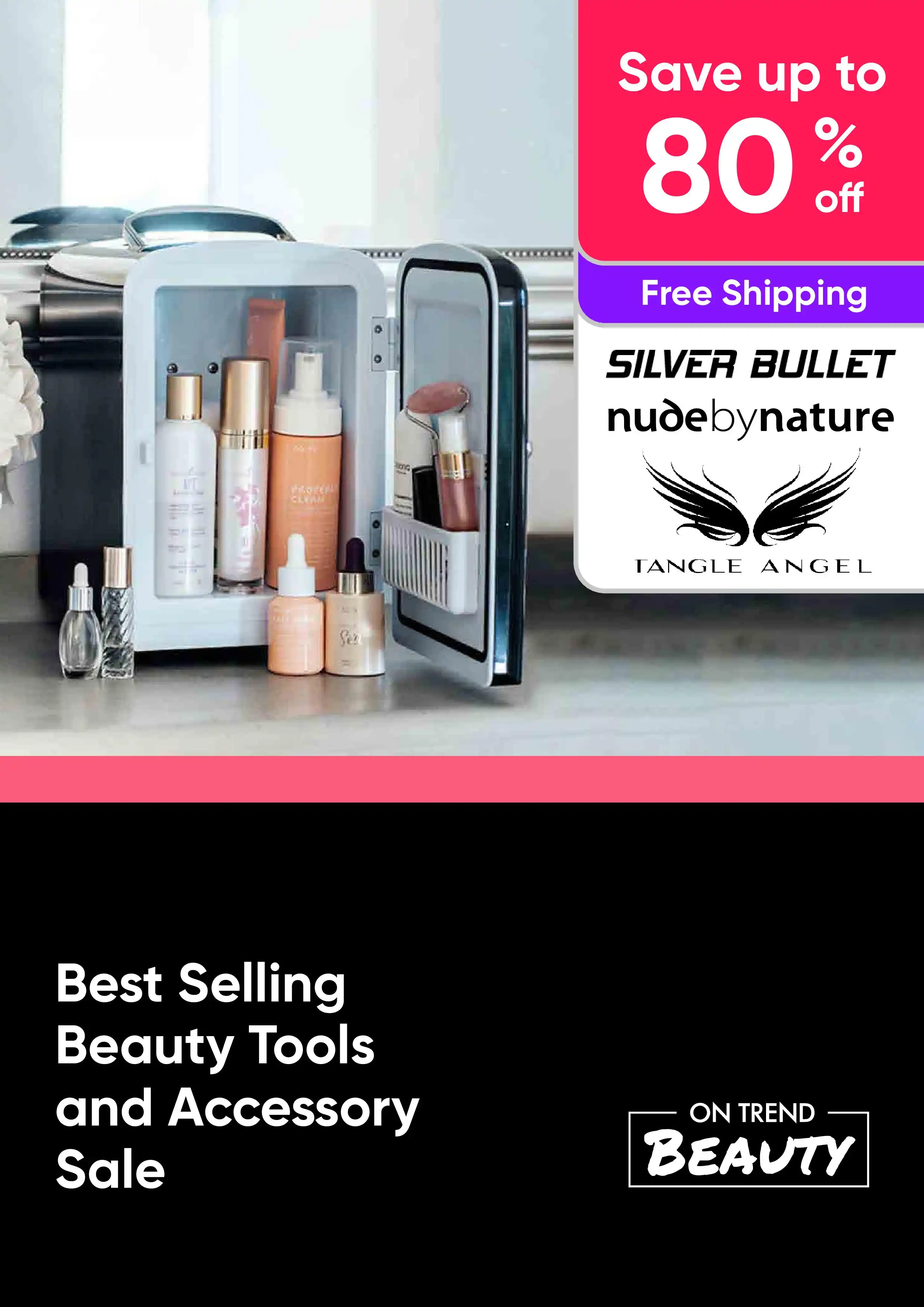 Best Selling Beauty Tools & Accessory Sale - Silver Bullet, Tangle Angel, Nude by Nature - Up To 80% Off