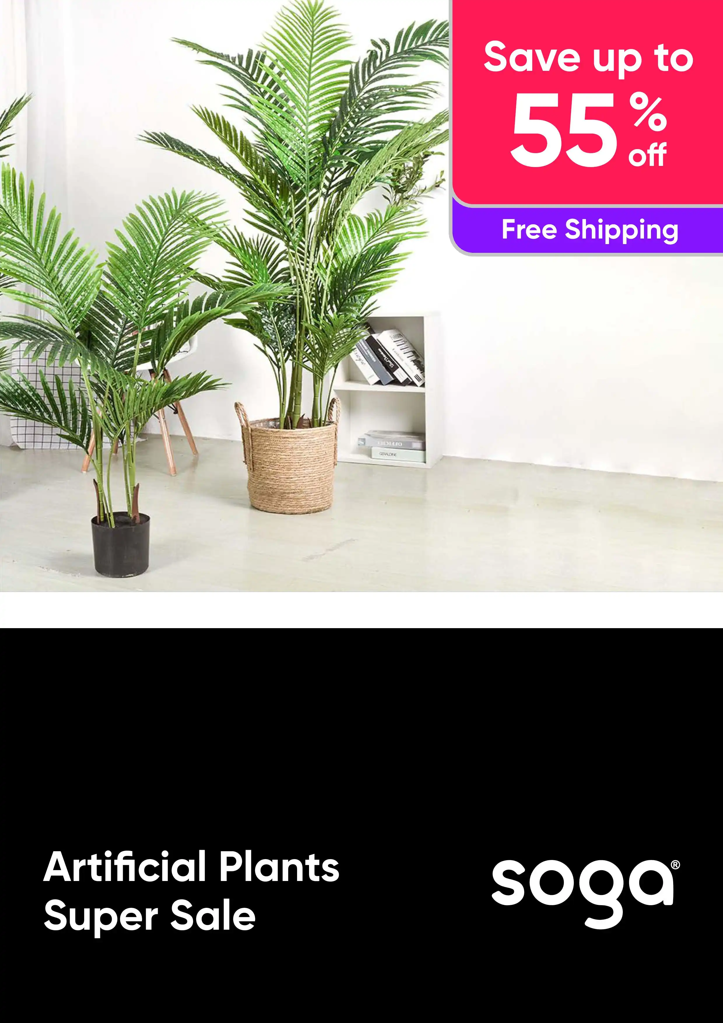 Artificial Plants Super Sale - Up To 55% Off + Free Shipping