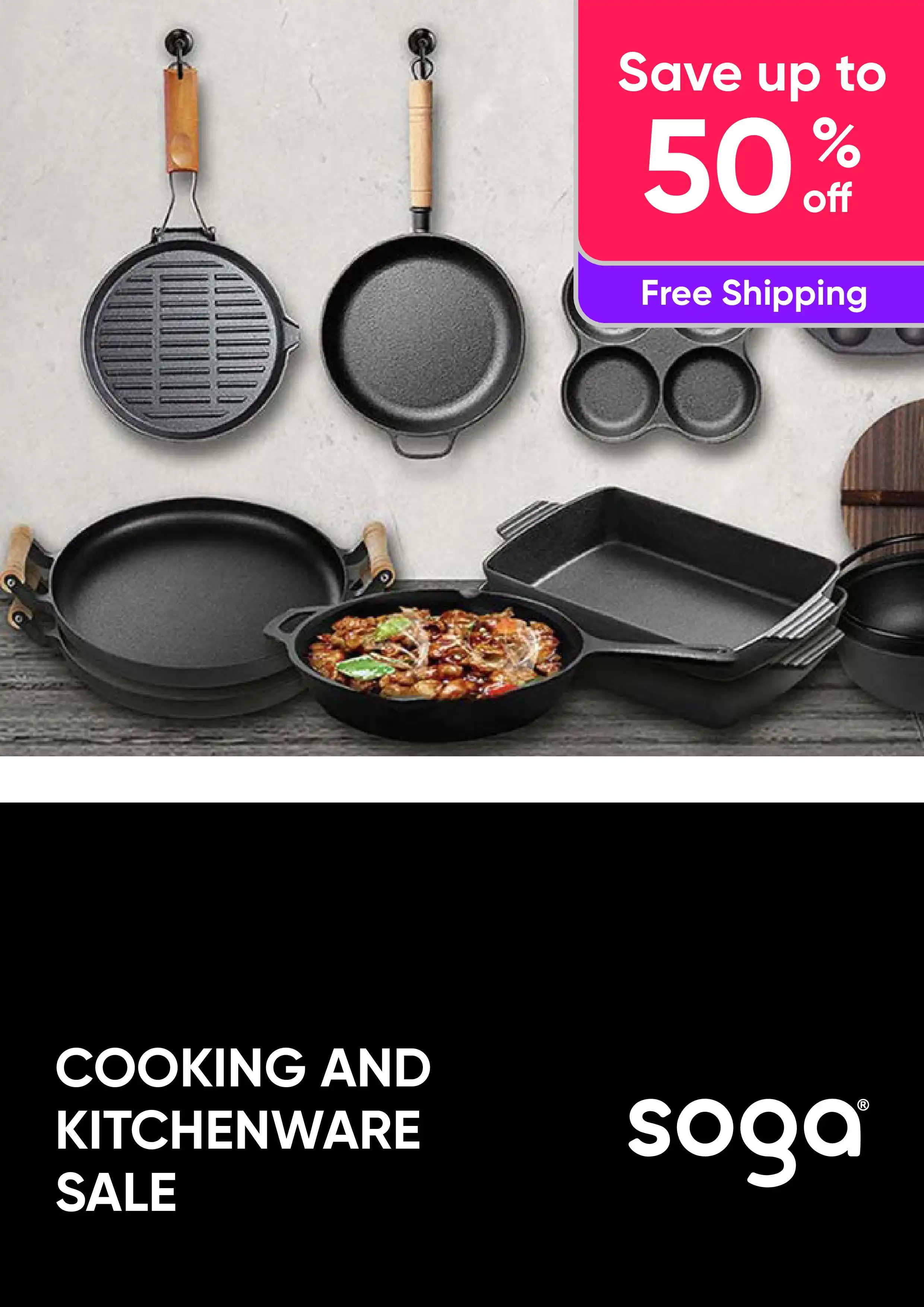 Cooking and Kitchenware Sale - Save Up To 50% Off + Free Shipping