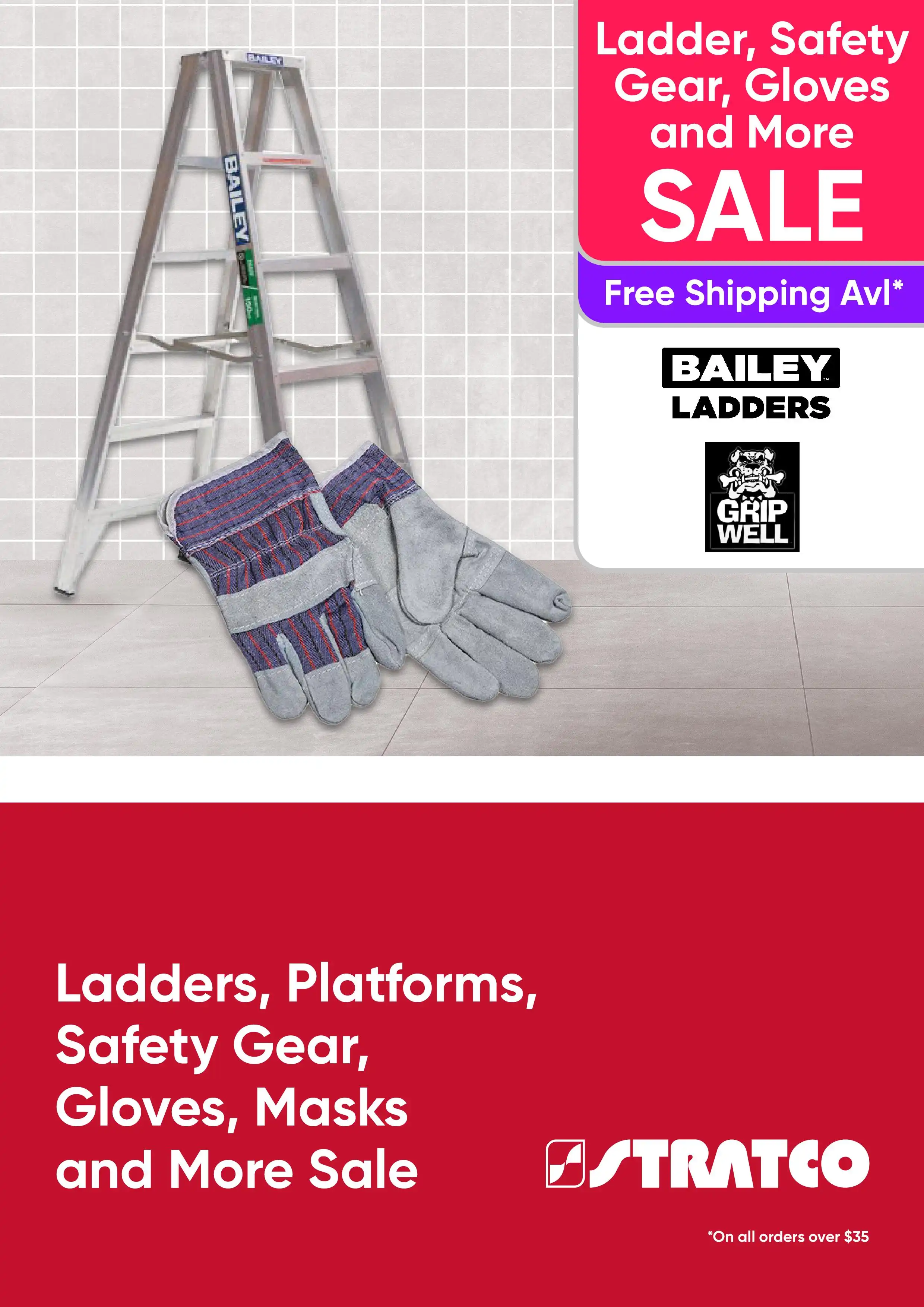 Ladders, Platforms, Safety Gear, Gloves, Masks and More Sale - NSW