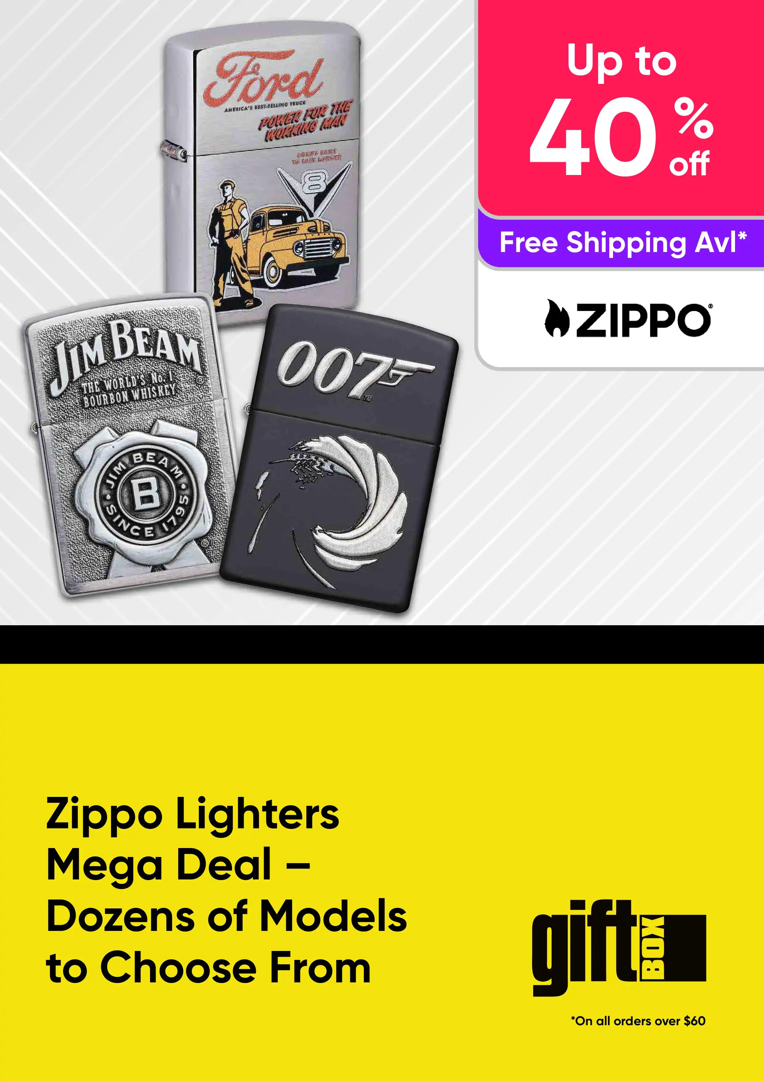 Zippo Lighters Mega Deal - Dozens of Models to Choose From - Up to 40% off