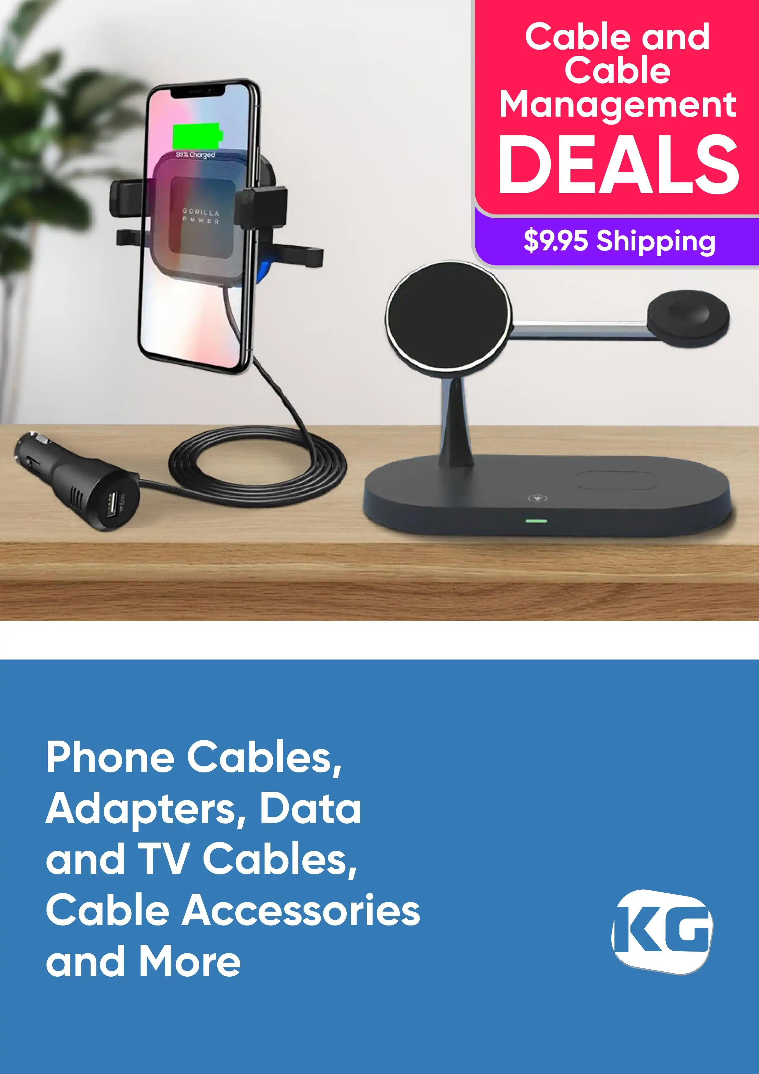 Phone Cables, Adapters, Data and TV Cables, Cable Accessories and More