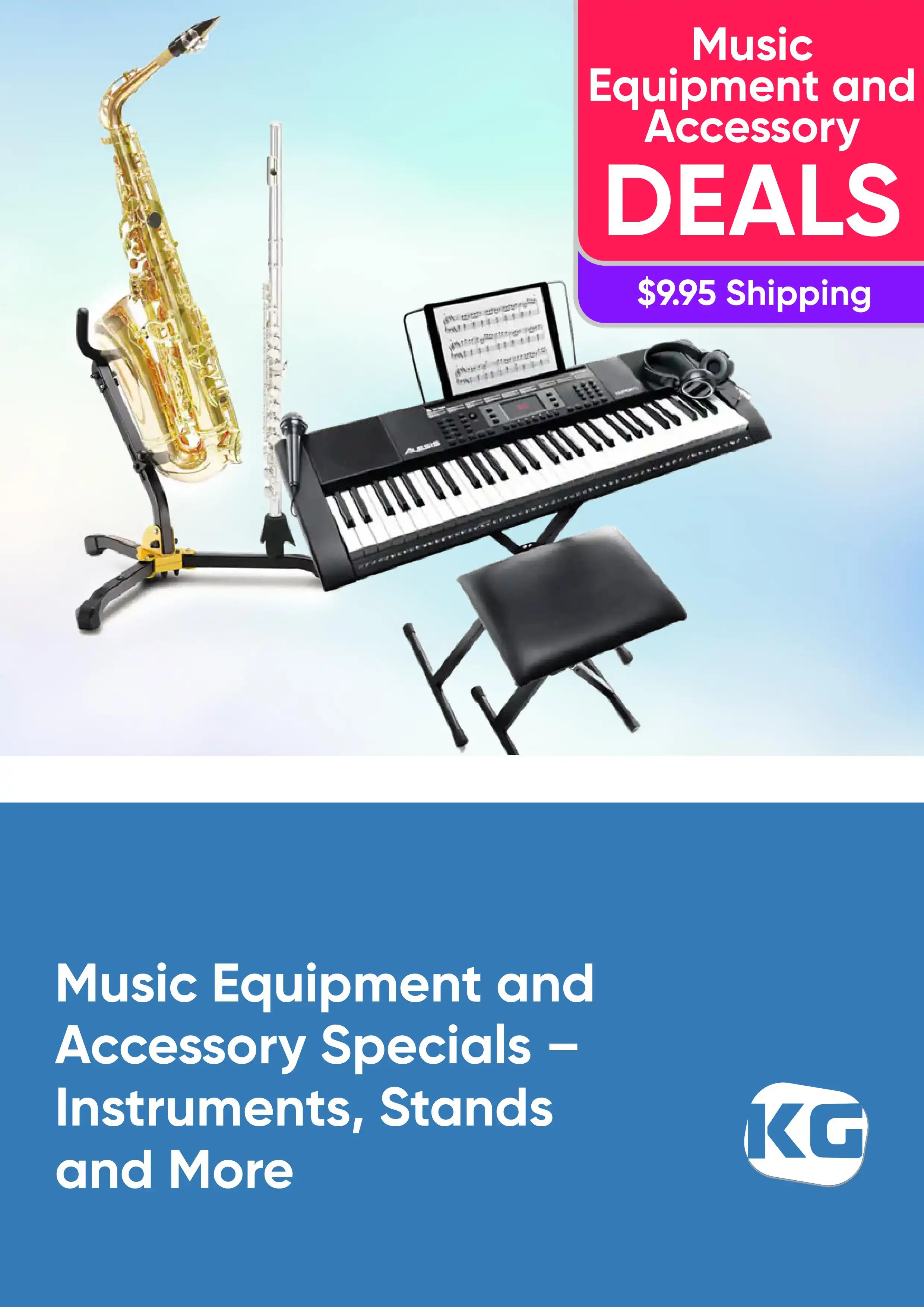 Music Equipment and Accessory Specials - Instruments, Stands and More