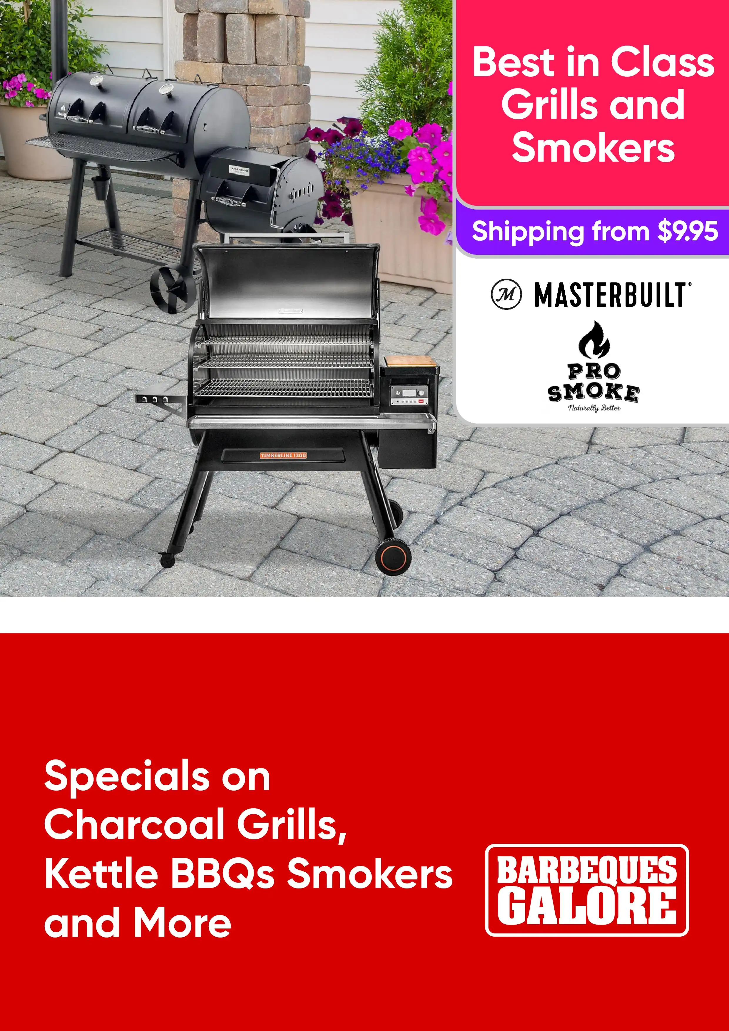 Specials on Charcoal Grills, Kettle BBQs Smokers and More