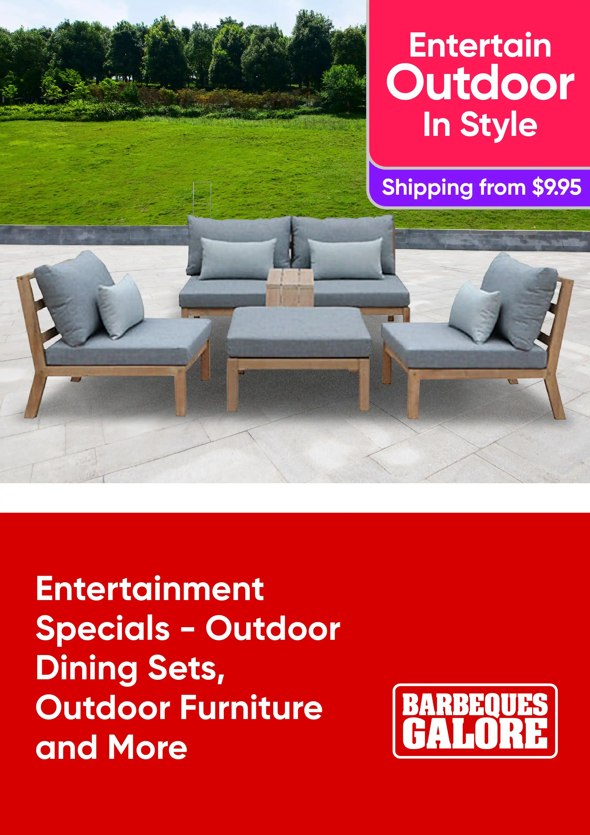 Entertainment Specials - Outdoor Dining Sets, Outdoor Furniture and More