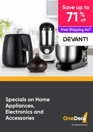 Shop Specials on Home Appliances, Electronics and Accessories - Save up to 71% Off