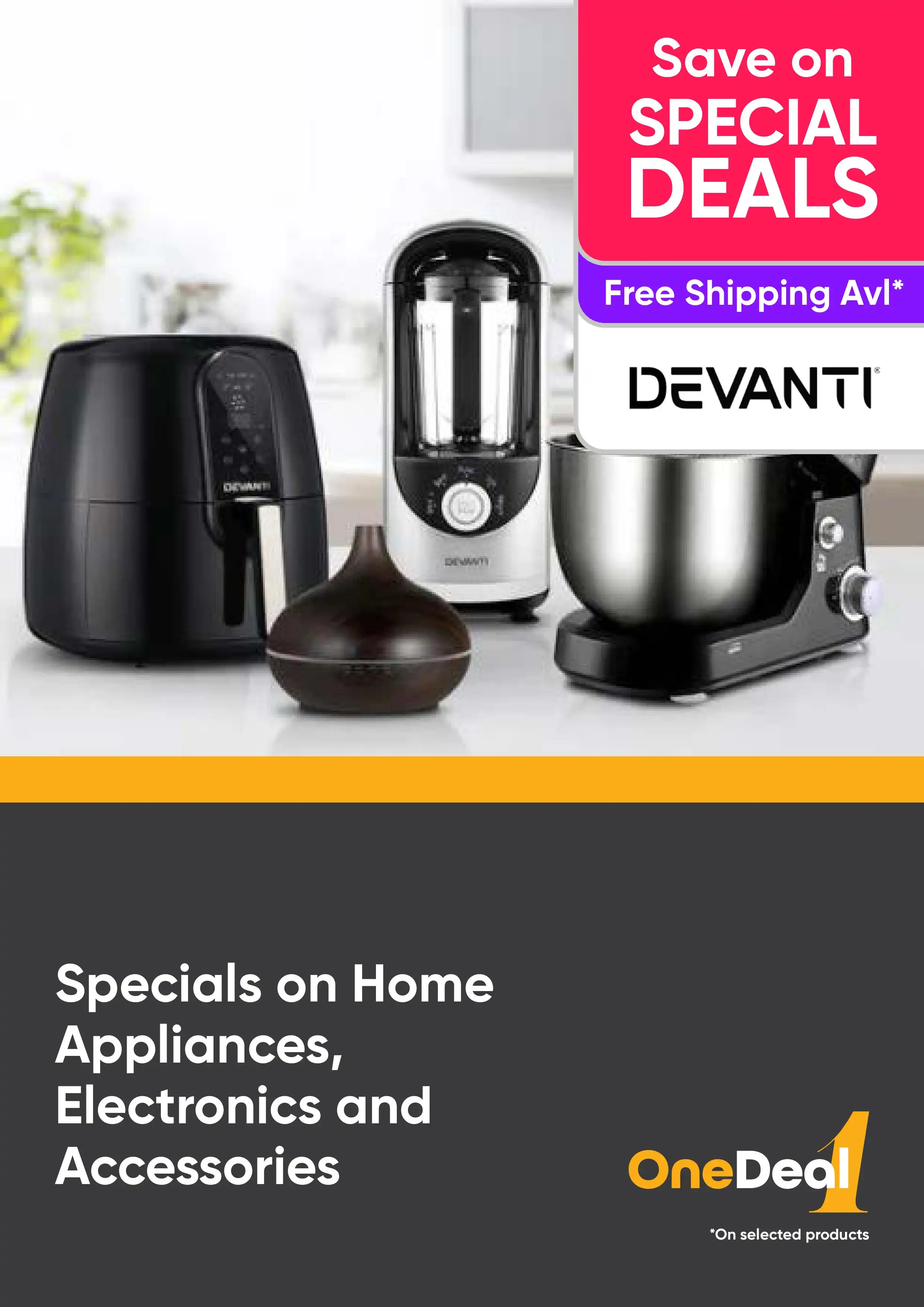 Shop Specials on Home Appliances, Electronics and Accessories