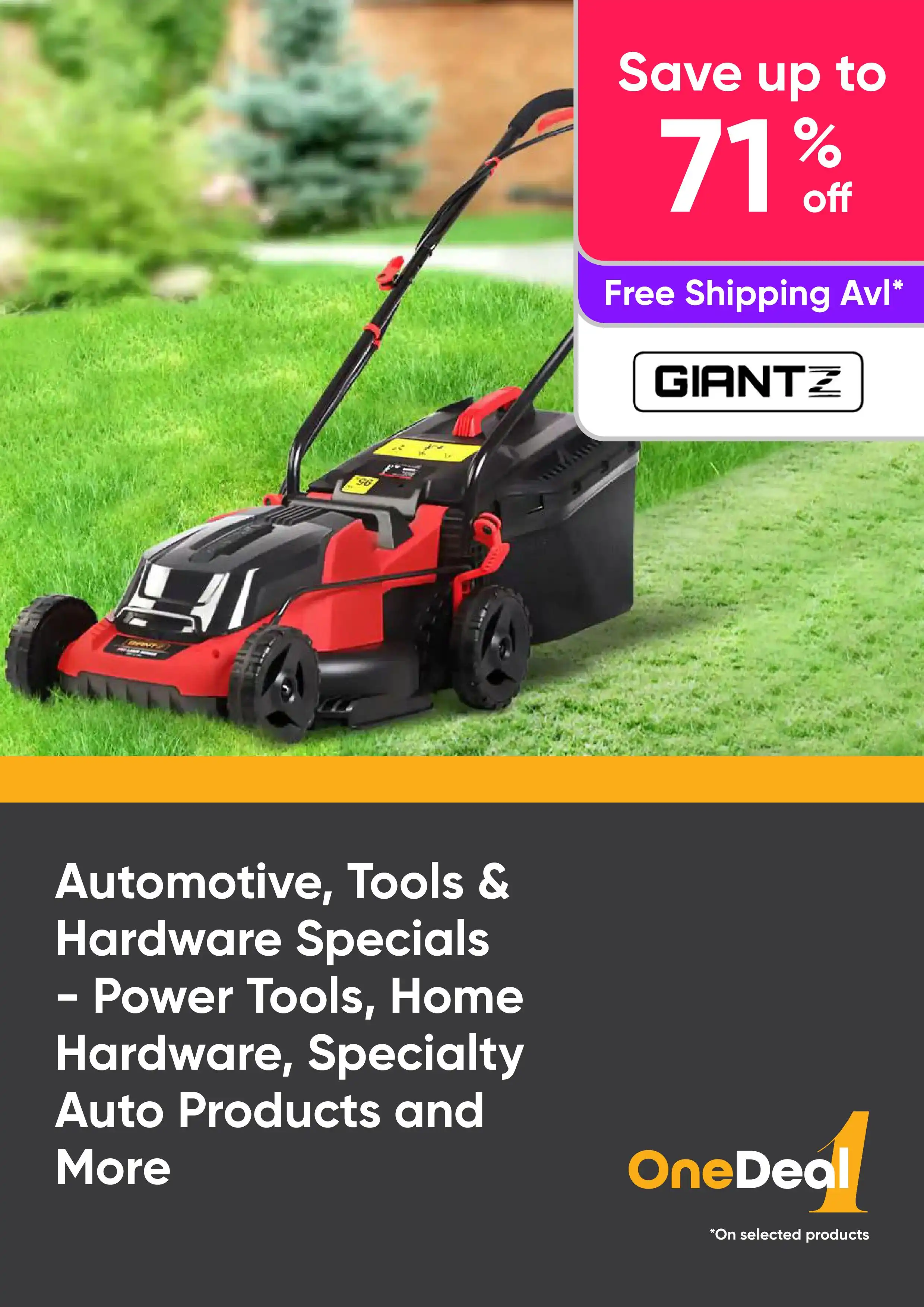 Automotive, Tools & Hardware Specials - Power Tools, Home Hardware, Specialty Auto Products and More - Save up to 71% Off